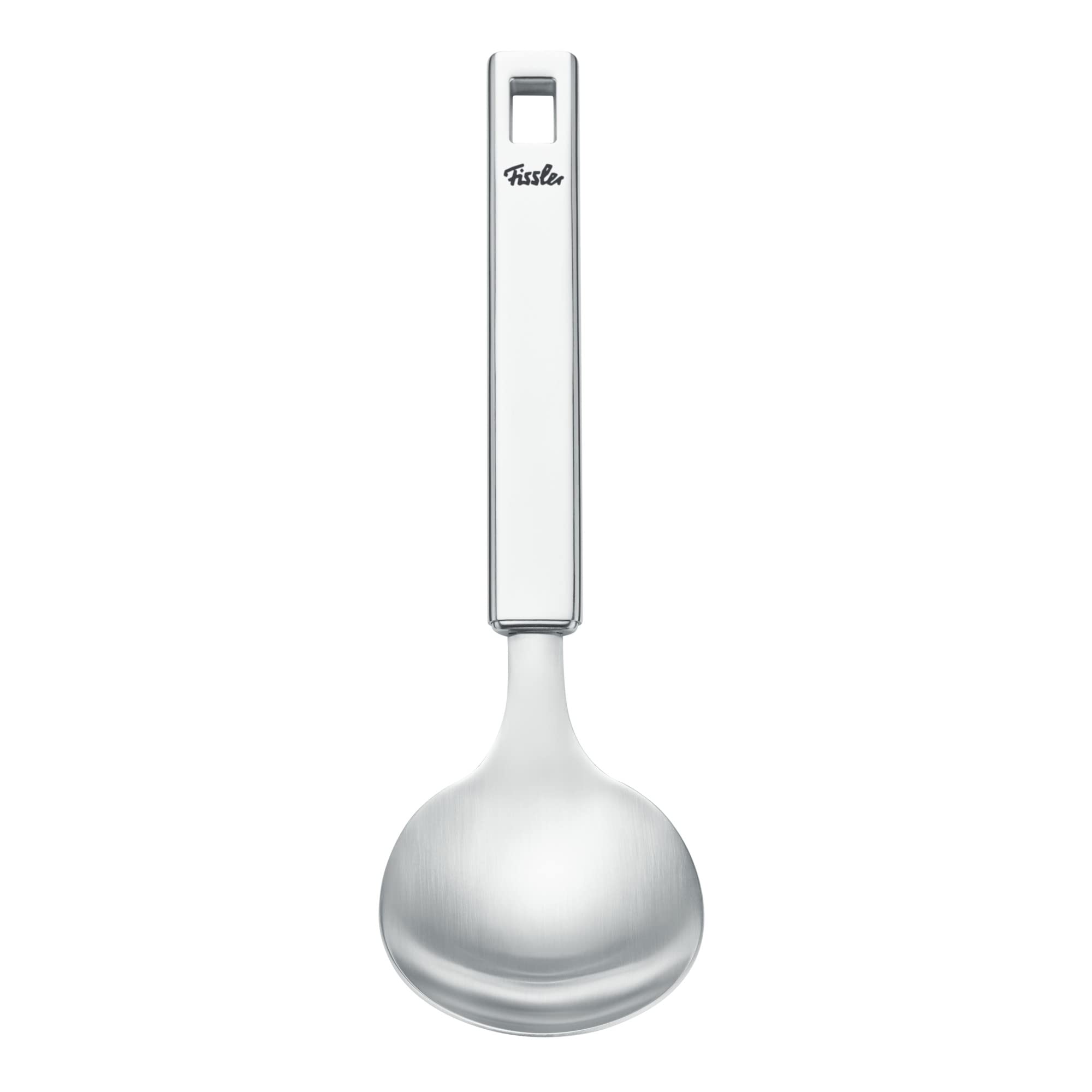 Fissler Original-Profi Collection Stainless Steel Rice Spoon - Large Serving Spoon for Cooking, Portioning & Serving - Premium Kitchen Utensil for Rice, Pasta, Salads & Soups