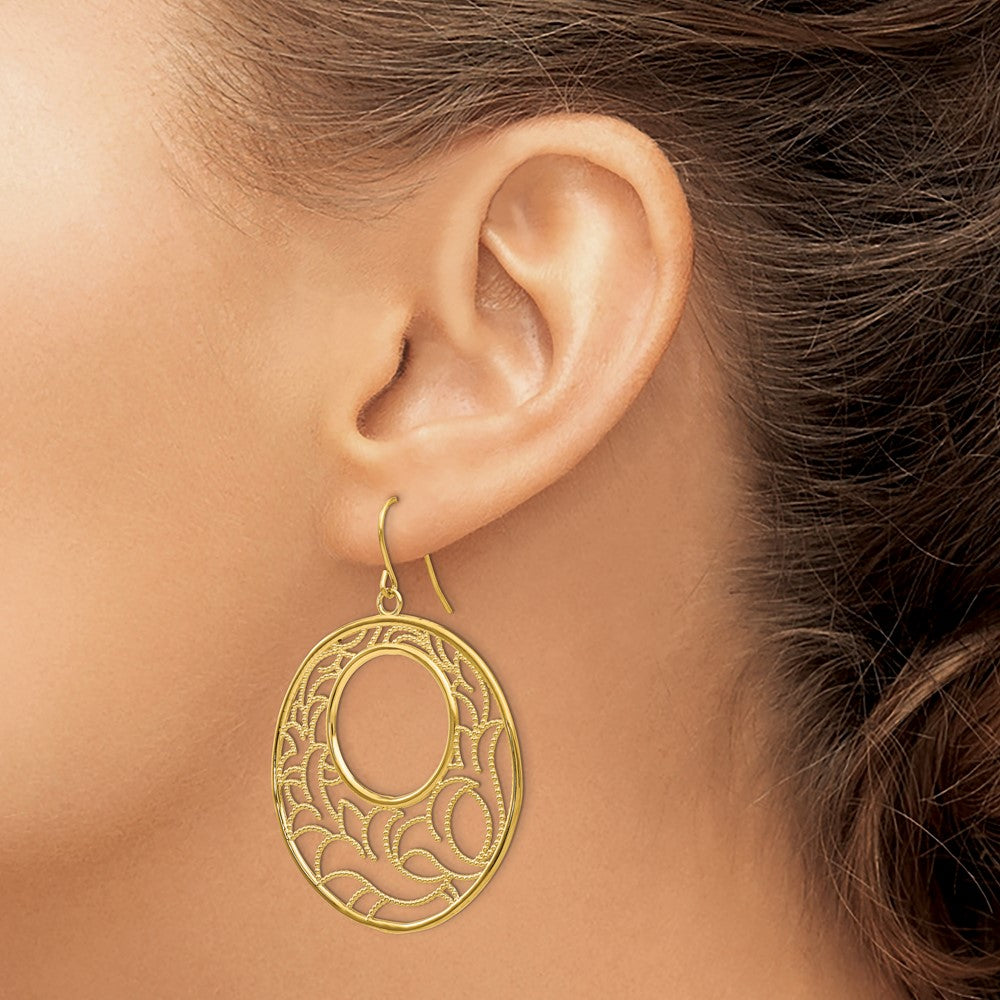 Gold Circle Earrings TH609 - Elegant 14K Gold Hoop Earrings for Women | Perfect for Everyday Wear, Parties & Special Occasions