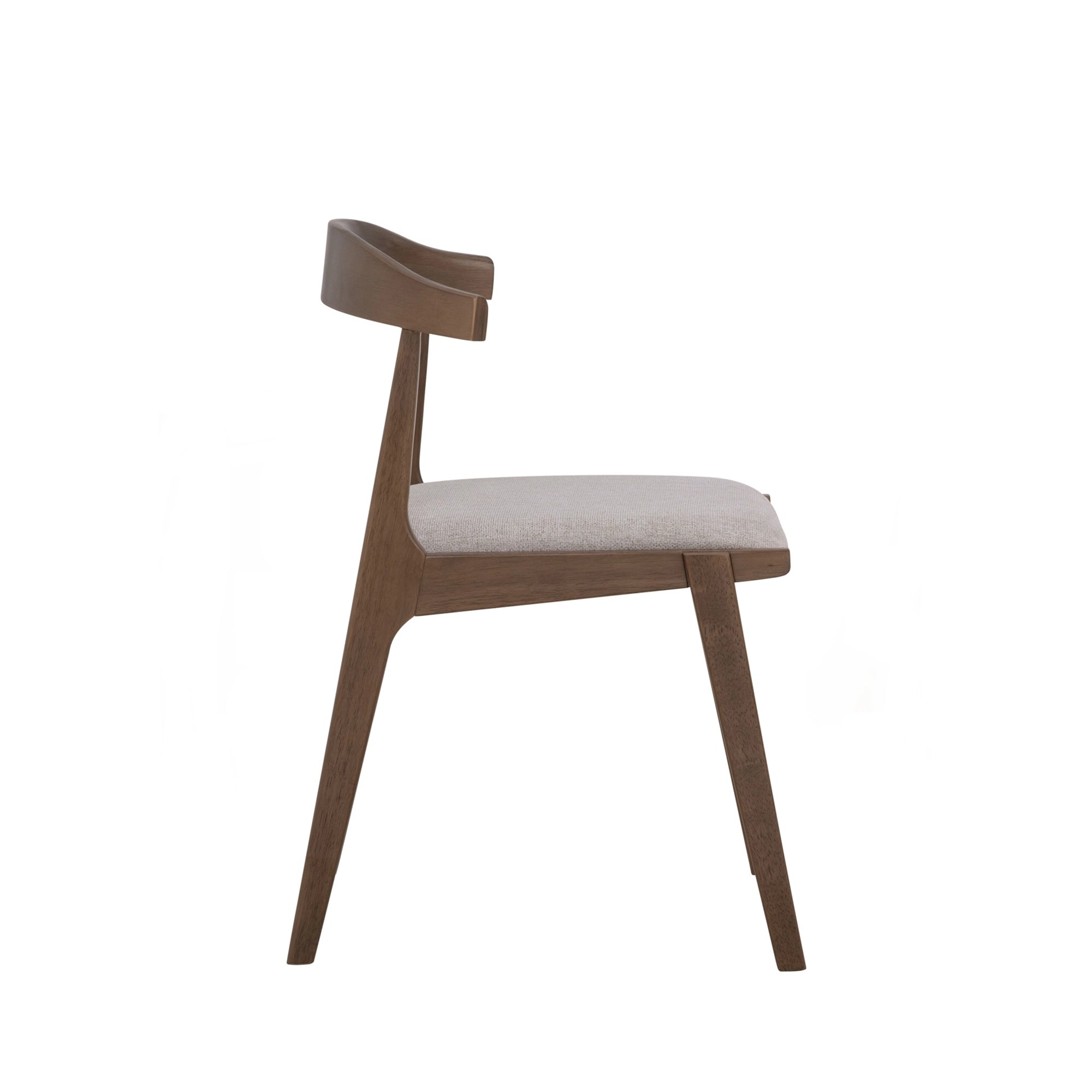Roger Dining Chair - Modern Wooden Dining Room Chair with Upholstered Seat - Perfect for Kitchen, Dining Room, and Home Office Use