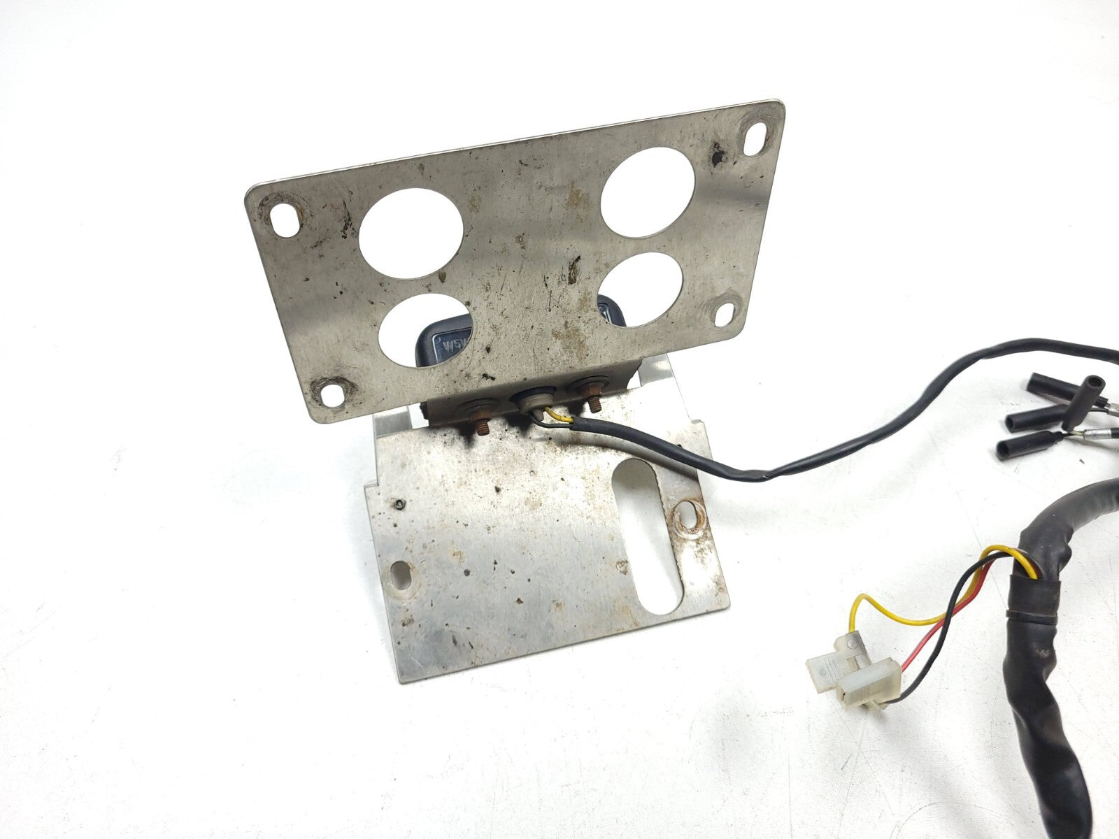 Original Ducati Monster M600 620 Rear License Plate Holder with LED Light - OEM Replacement Part for Motorcycle Customization & Street Legal Compliance