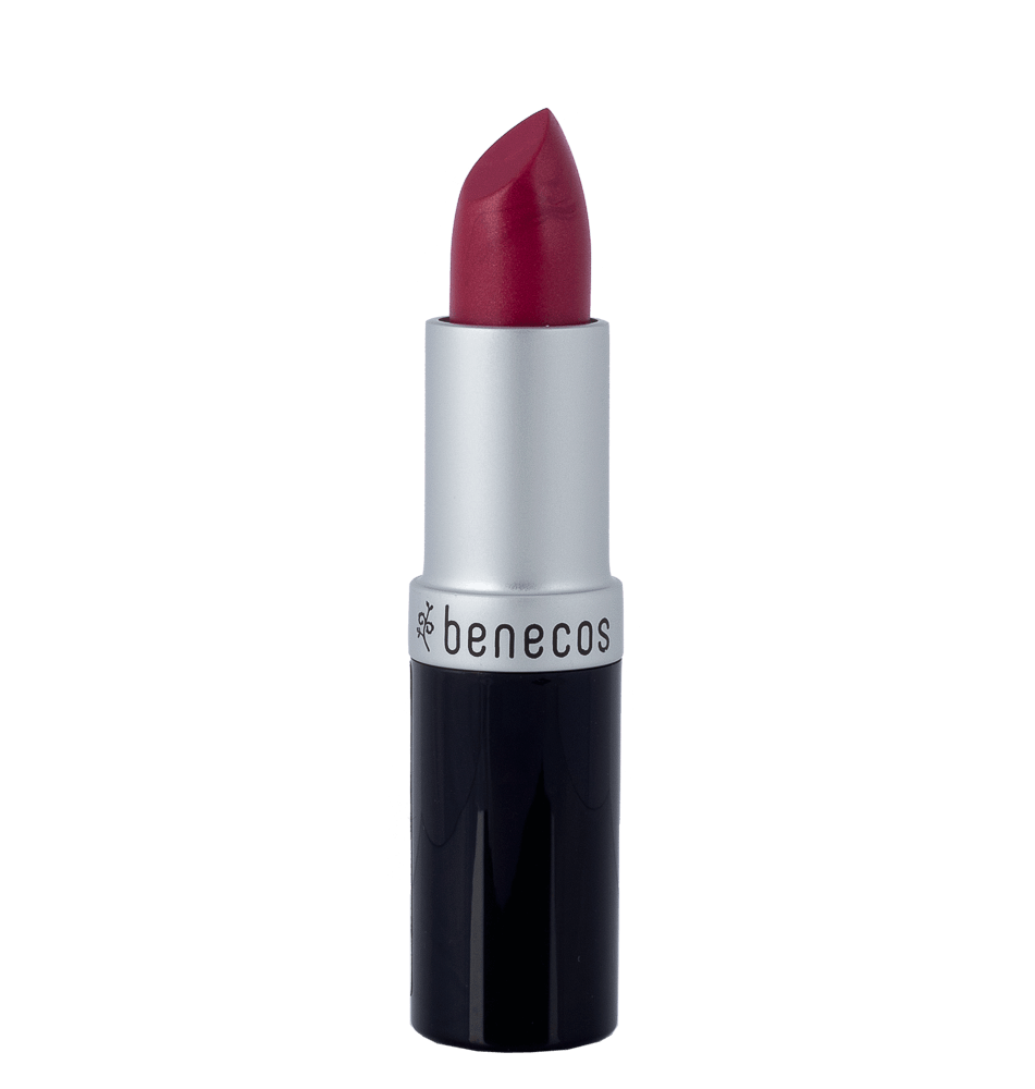 Benecos Natural Vegan Lipstick - Marry Me Red, Cruelty-Free & Moisturizing for Daily Wear & Special Occasions