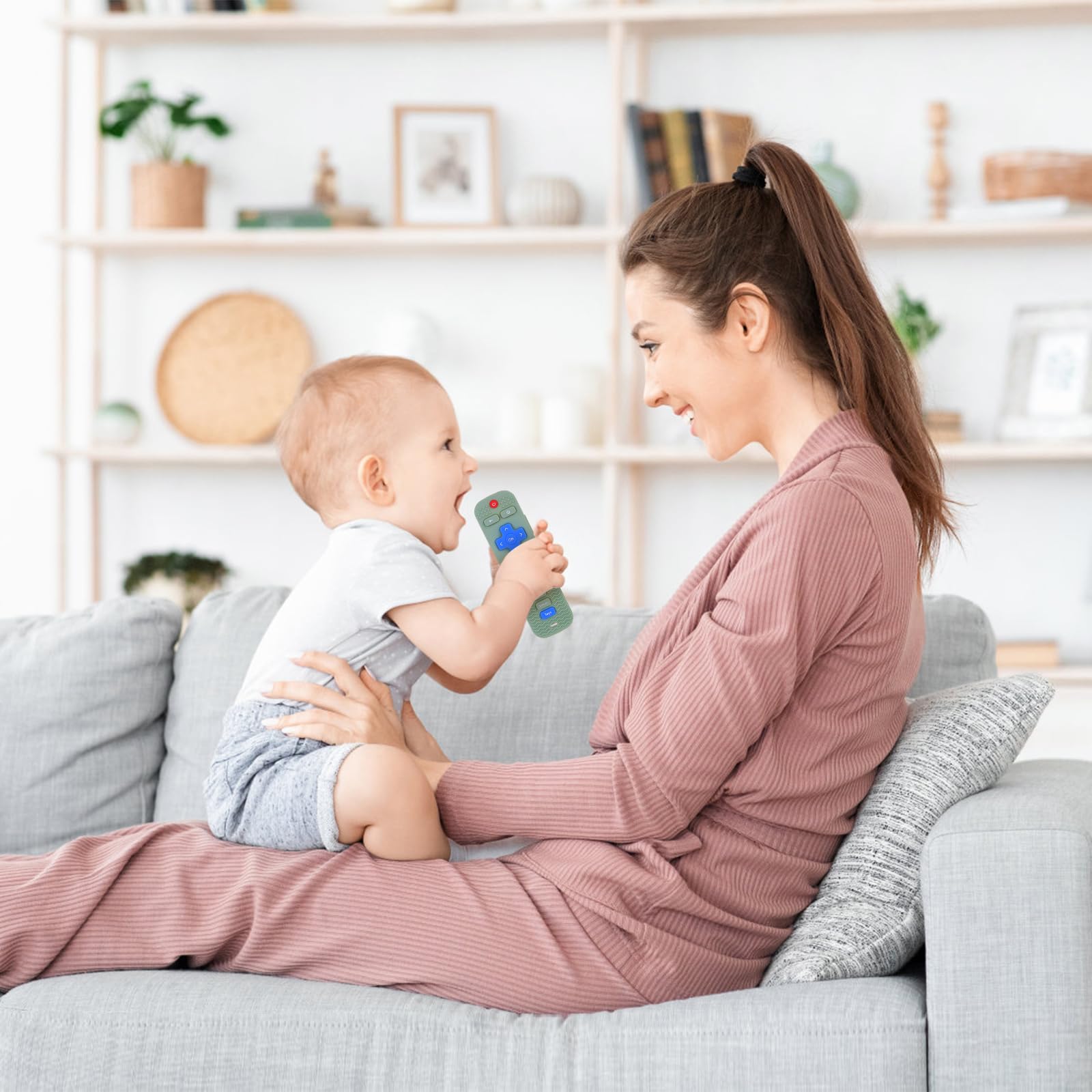 3 Pack Baby Teething Toys - BPA Free Silicone TV Remote Control Teethers for Infants & Toddlers 0-24 Months | Soothing Chew Toys for Teething Relief | Safe for Freezer & Dishwasher | Perfect for Home, Travel & Daycare Use