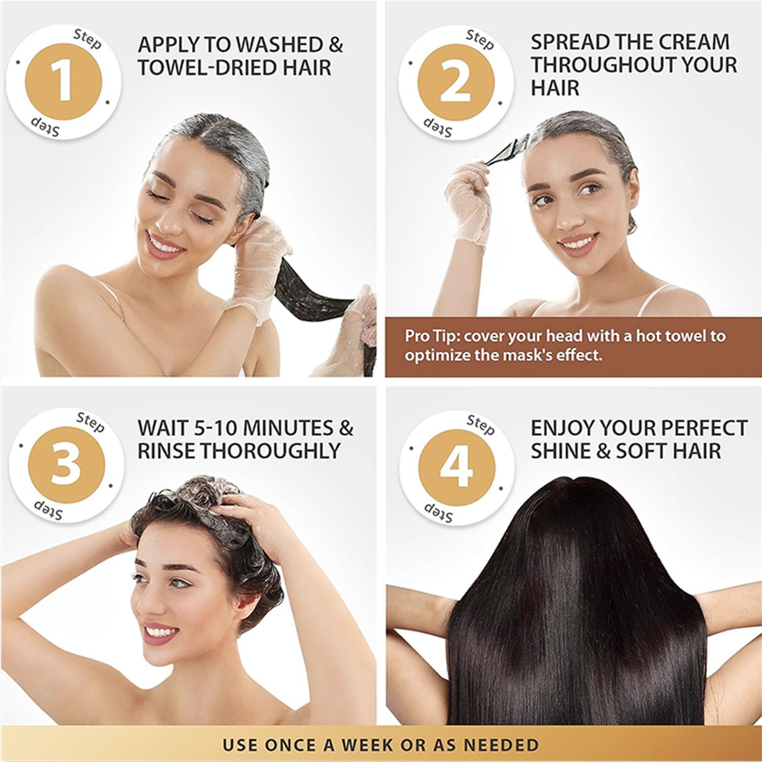 Karseell 2 Pack Maca Power Hair Mask with Collagen - Deep Repair Conditioning Treatment for Damaged Hair | Hair Growth & Hydration for Dry, Frizzy Hair - Perfect for Salon Quality At-Home Hair Care