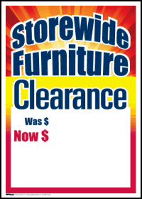 100 Pack Sale Tags - Bulk Clearance Labels for Furniture Store Discounts & Promotions | Perfect for Retail, Liquidation Sales & Seasonal Markdowns