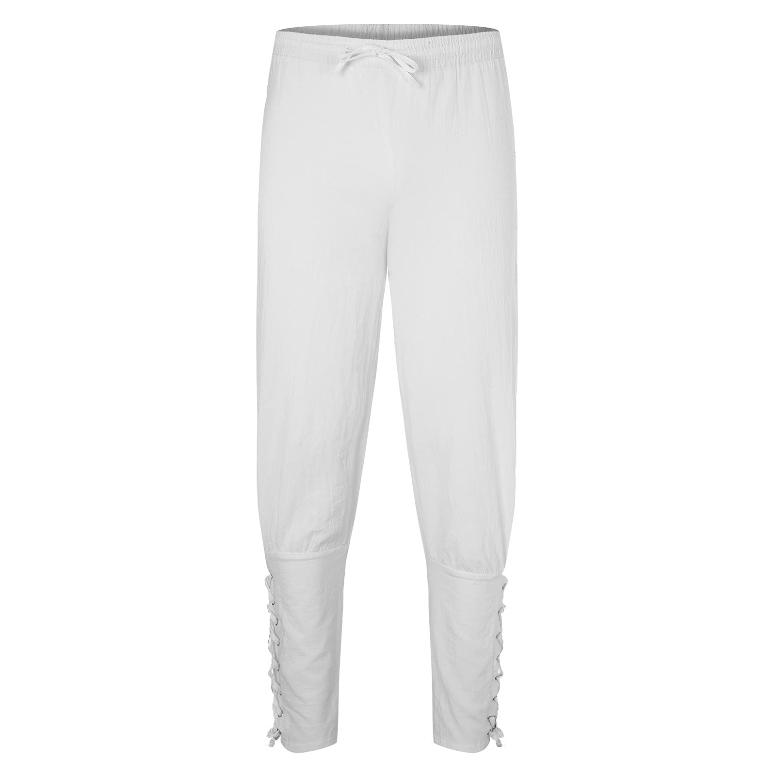 Men's Solid Color Cuff Jogger Pants with Drawstring Waist - Comfortable Casual Track Pants for Workout, Lounge & Everyday Wear
