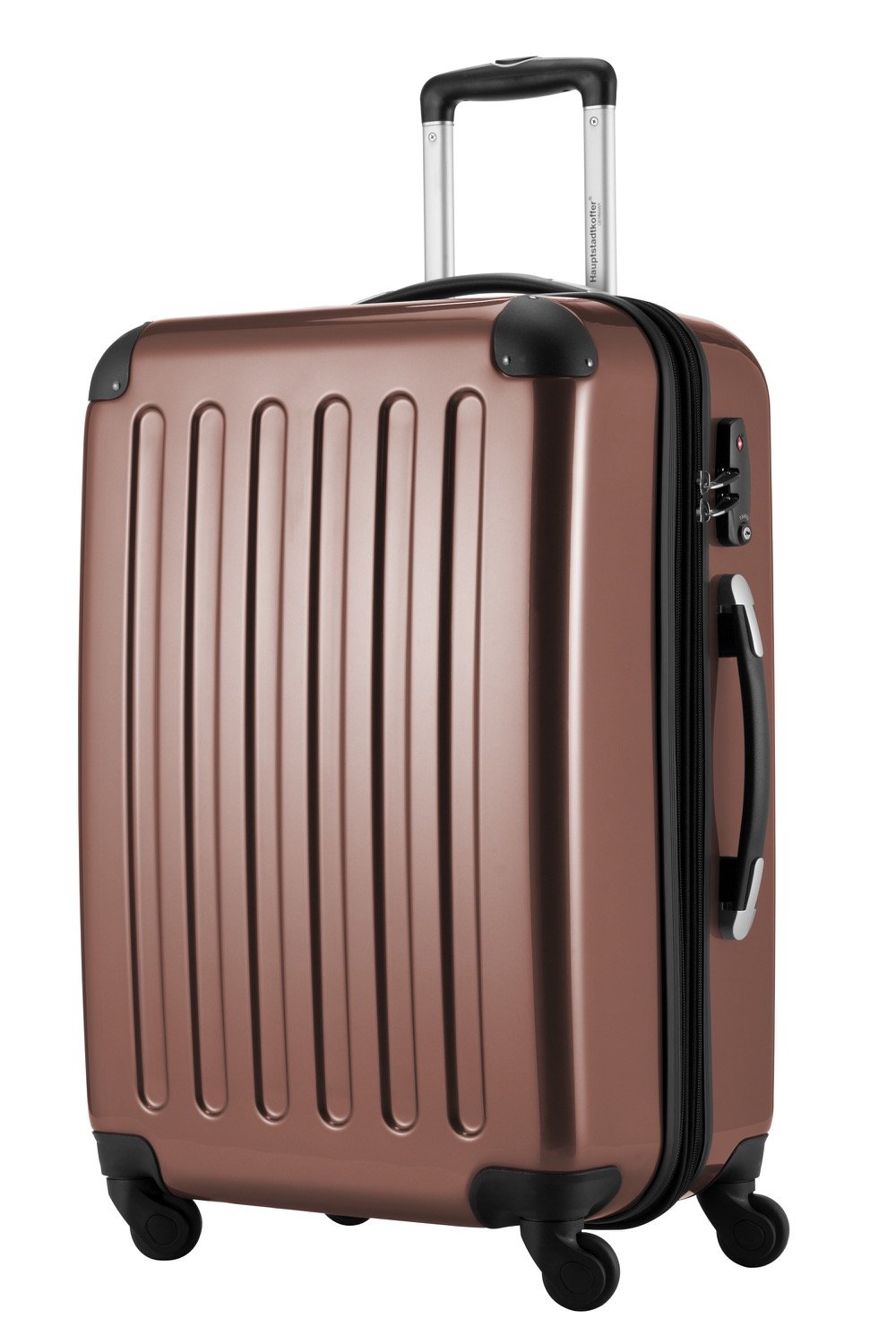 Premium Brown Hand Luggage Carry-On Suitcase 65cm - Lightweight Durable Cabin Bag for Air Travel, Business Trips & Weekend Getaways