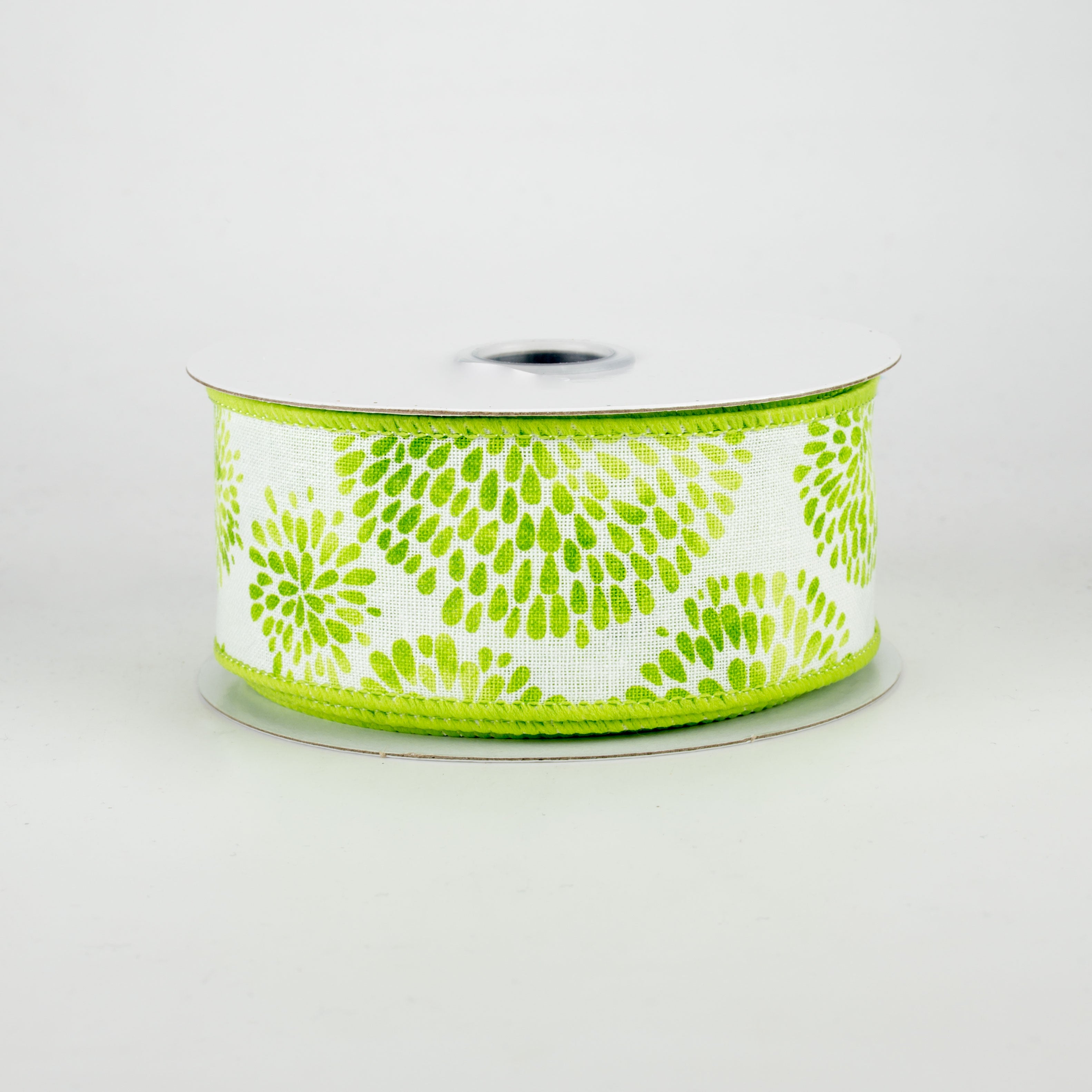 1.5 Inch Color Bursts Ribbon - Spring Green (10 Yards) for Gift Wrapping, DIY Crafts, and Party Decorations