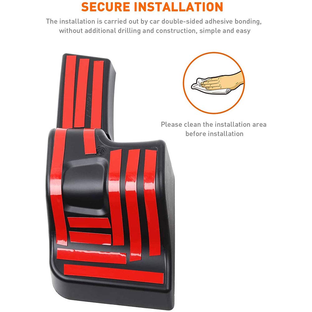 Jeep Wrangler JL JLU Rear Trunk Organizer - RBR Wheel Well Storage Bin Cargo Side Tray for 2018-2021 Models | Right Side Interior Accessories | Perfect for Road Trips, Camping & Off-Road Gear Storage