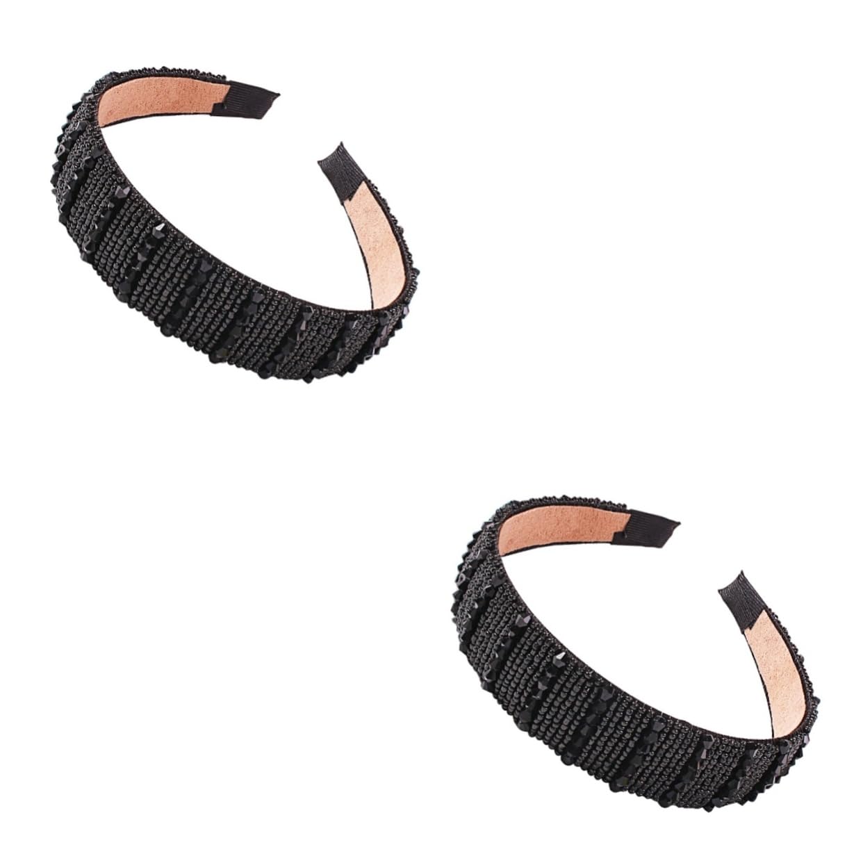FOMIYES 2 Pack Elegant Crystal Hair Rings & Clips for Women - Stylish Wedding Headband Hair Hoop Accessories for Girls, Banquet & Party Hairstyles - Perfect for Bridal, Prom, and Special Occasions