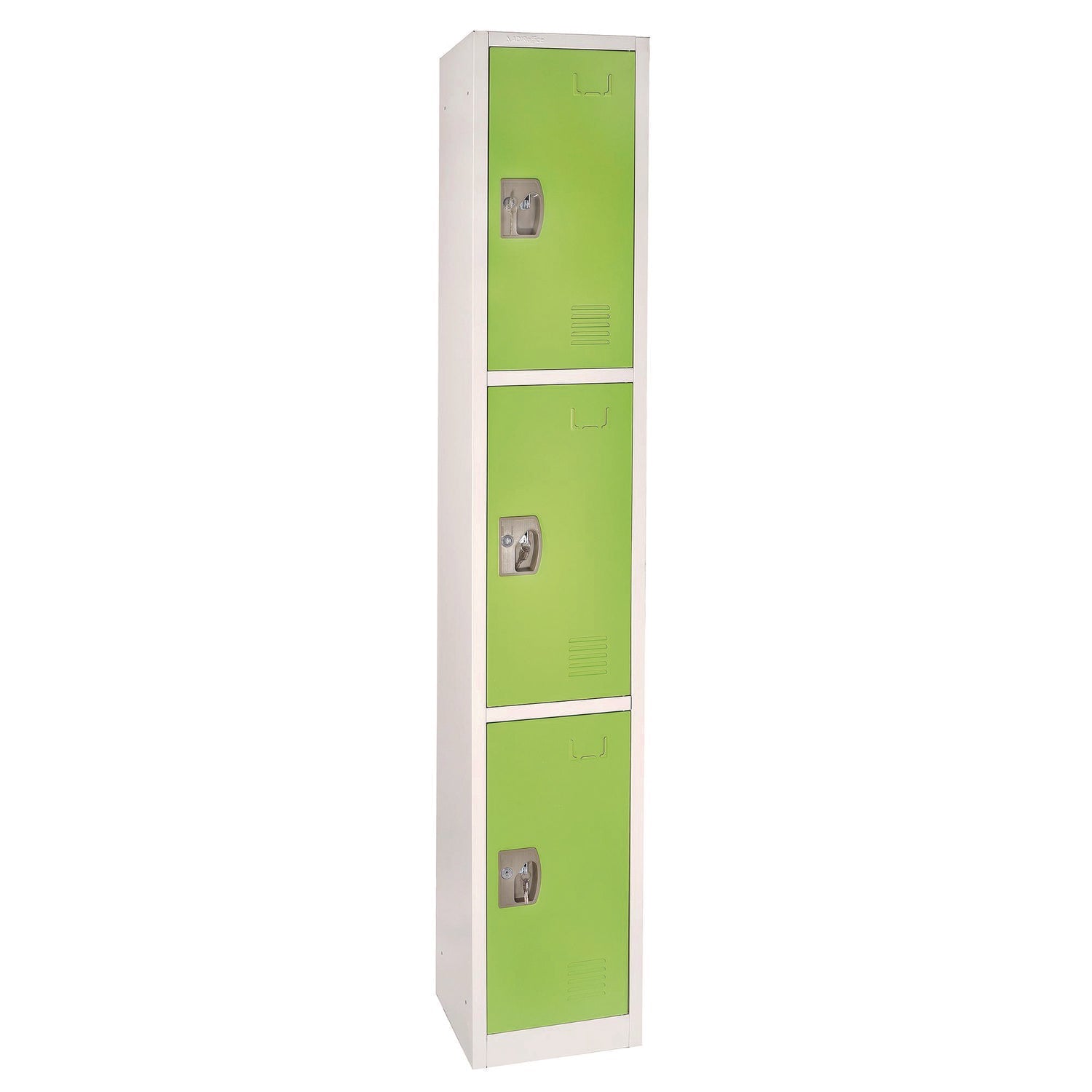 AdirOffice 3-Compartment Steel Storage Locker - 12