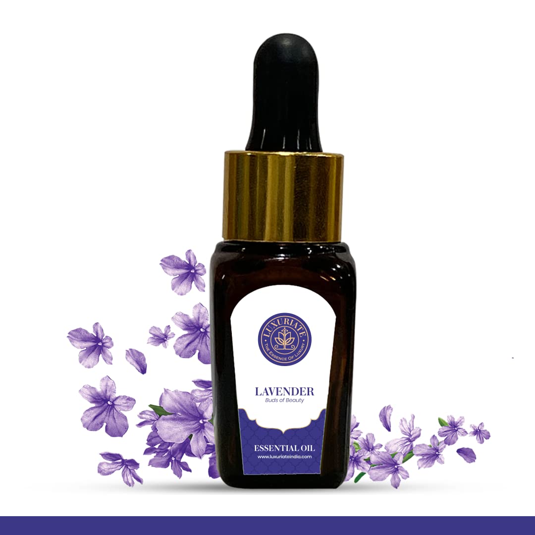 100% Pure Natural Lavender Essential Oil for Hair Growth, Skin Care & Acne Treatment | Aromatherapy Oil for Diffusers, Home Fragrance | 10ml | Perfect for Relaxation, Stress Relief & Better Sleep