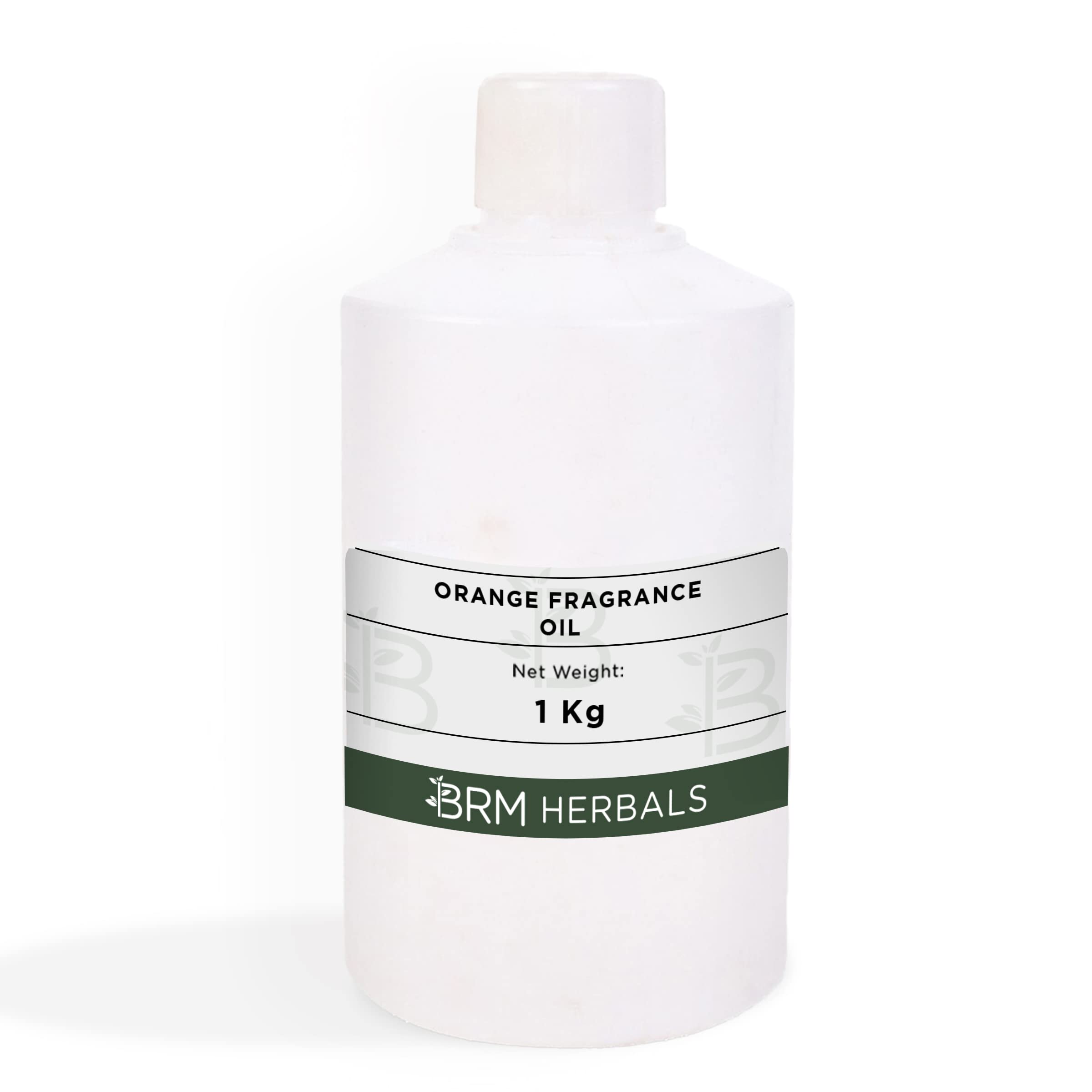 BRM Herbals Orange Fragrance Oil - 1KG Premium Oil Soluble Scent for DIY Candles, Soaps, Skincare & Haircare - Perfect for Aromatherapy, Home Fragrance & Handmade Cosmetics