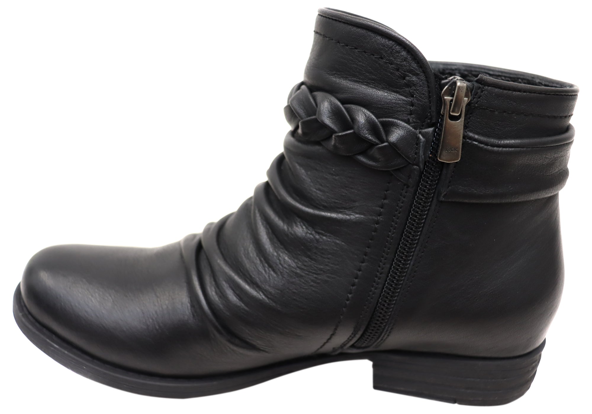 Orizonte Devo Women's European Comfortable Leather Ankle Boots - Stylish & Cushioned for Work, Travel & Everyday Wear