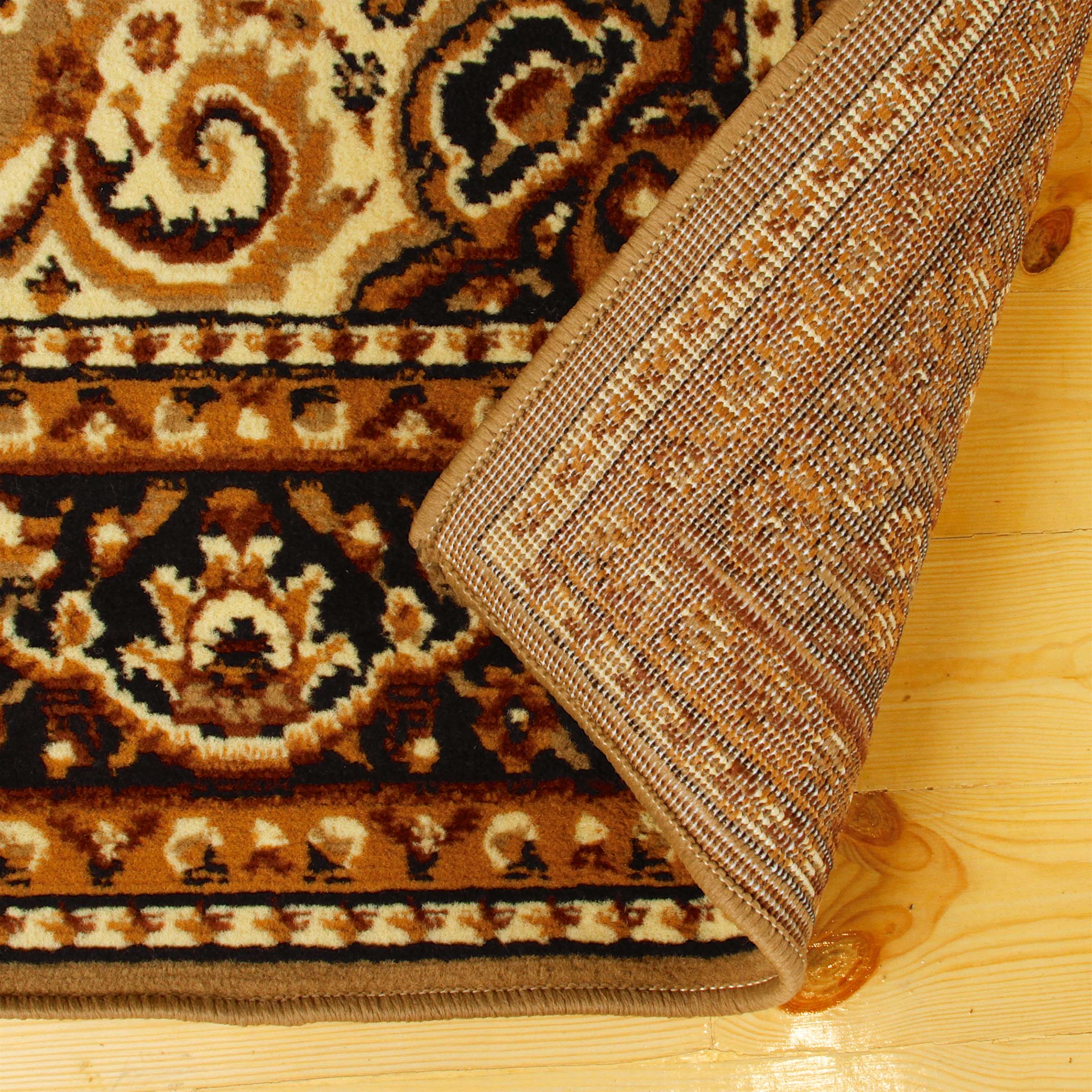 Leopold Formal Medallion Oriental Indoor Area Rug - Non-Slip Traditional Persian Design Runner Rug for Living Room, Bedroom & Hallway Decor