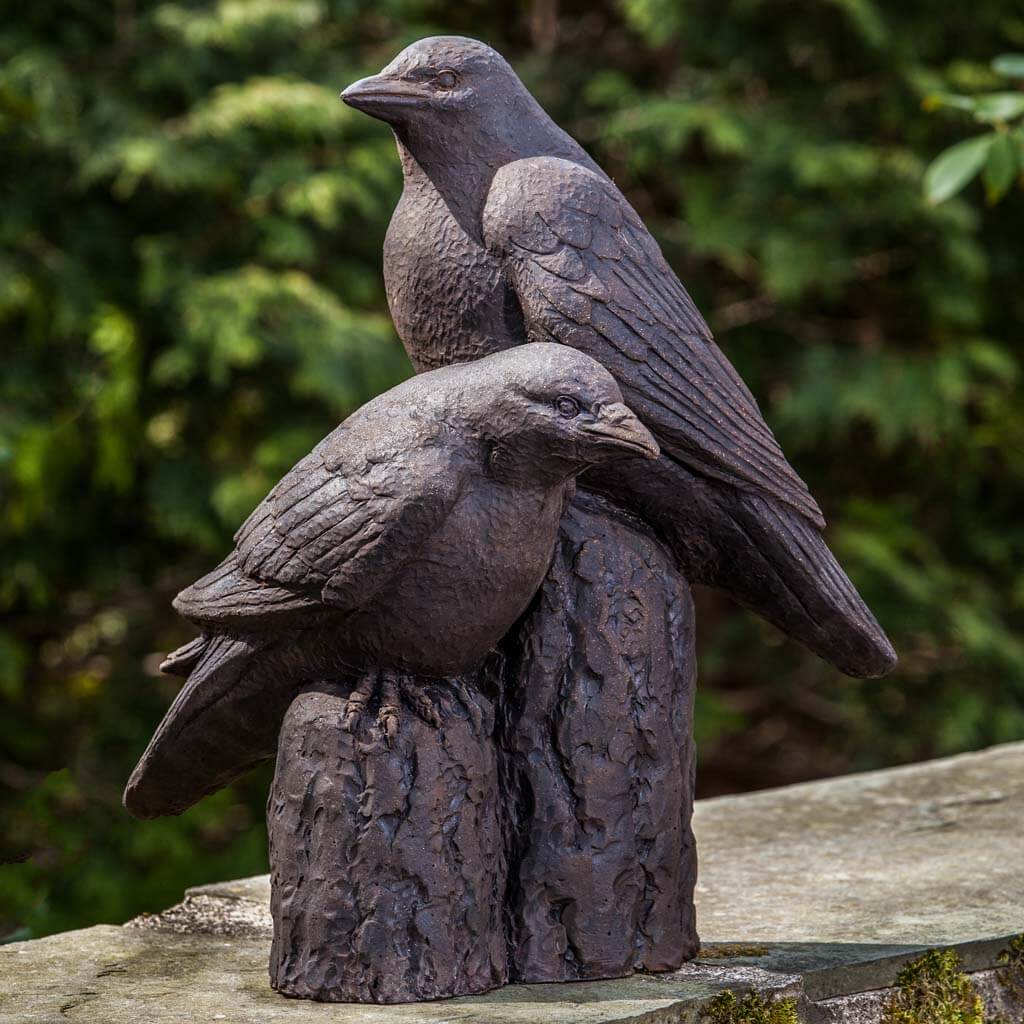 Gothic Nevermore Raven Statue by Campania International - Elegant Home Decor for Halloween, Gothic, and Dark Aesthetic Interiors