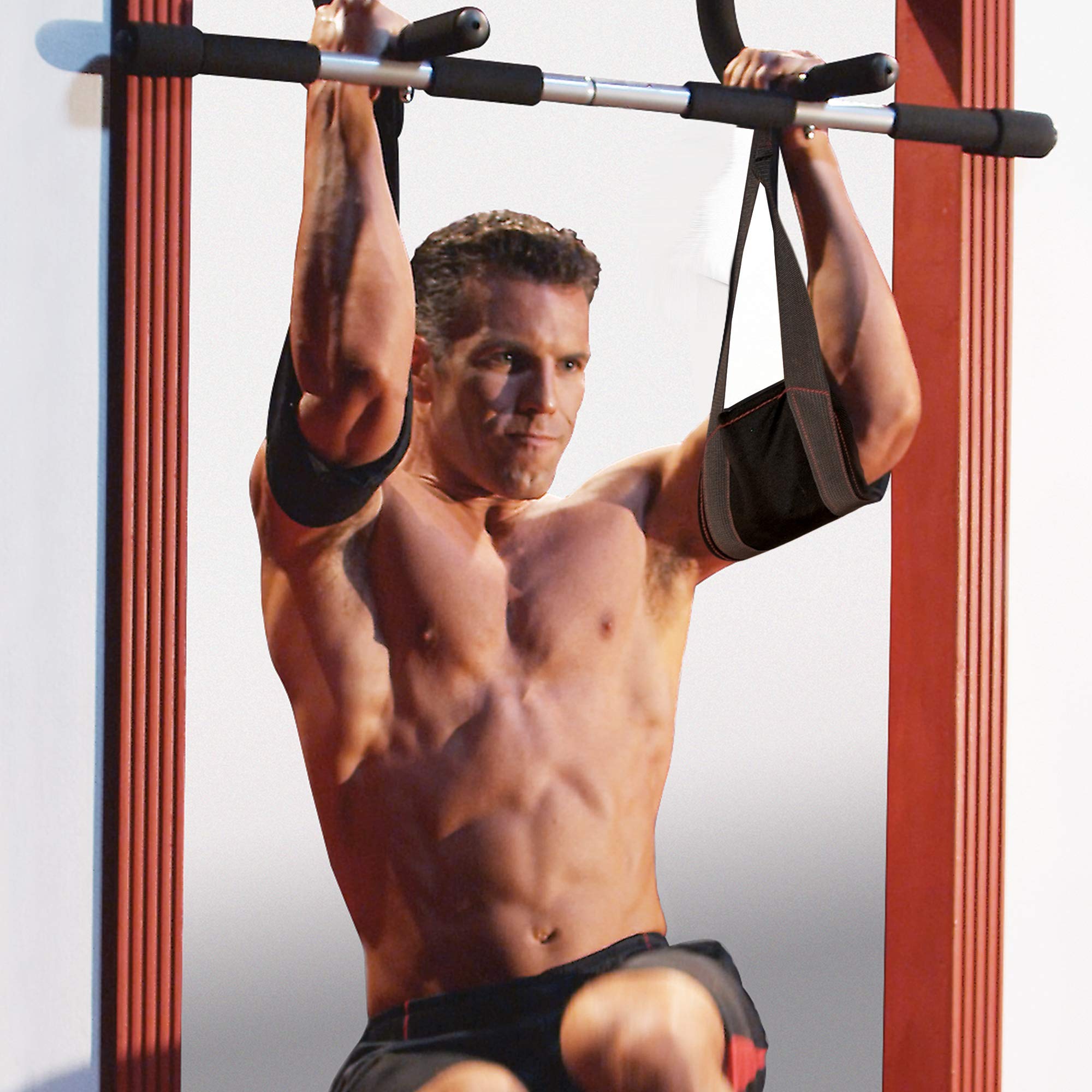 Ab Straps for Pull Ups - Compatible with Iron Gym Pull Up Bars, Home Gym Fitness Equipment for Strength Training & Exercise - Perfect for Home Workouts, CrossFit & Bodyweight Training
