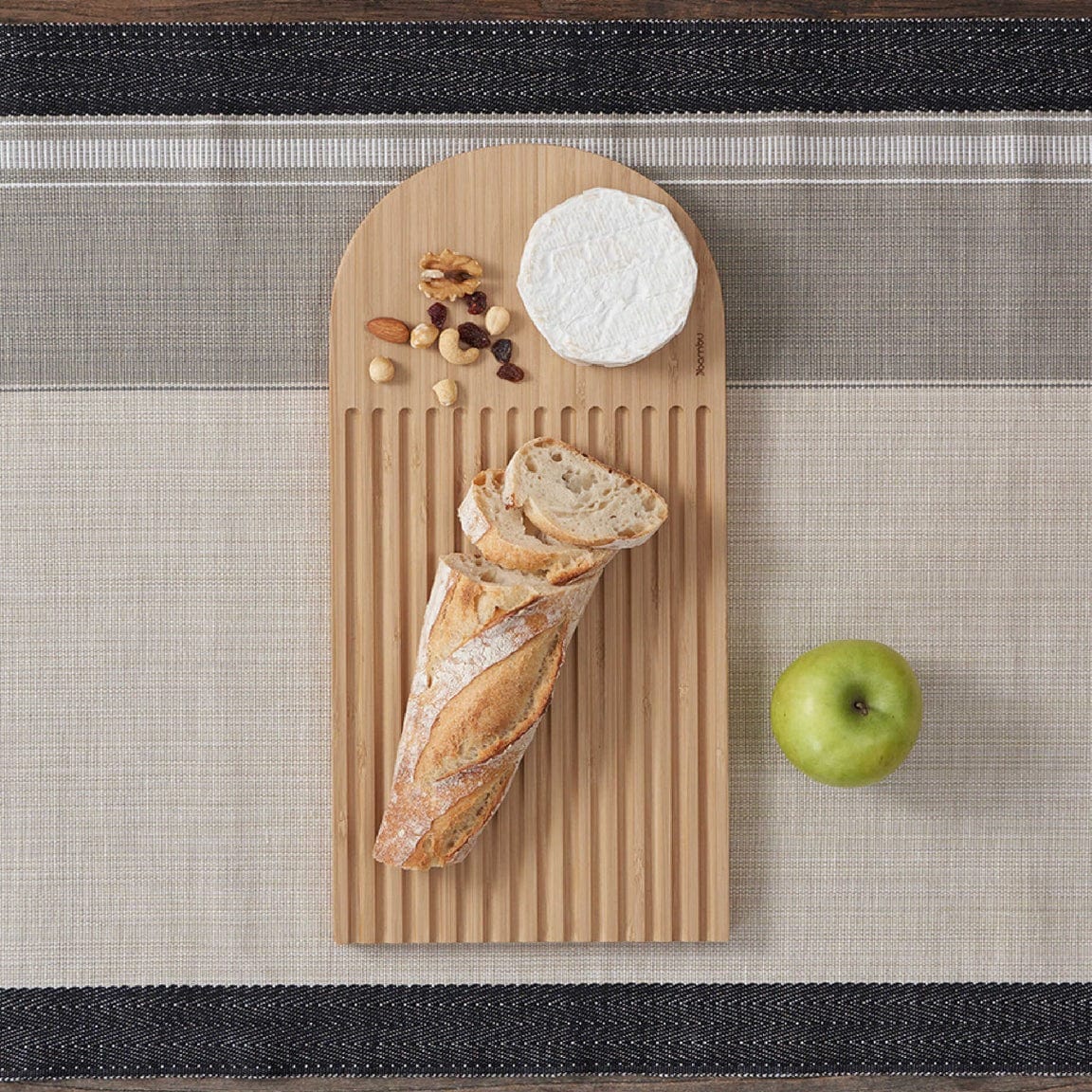 Bamboo Arch Bread Board - Durable Wooden Cutting Board for Bread, Cheese & Charcuterie - Perfect for Kitchen, Serving & Entertaining