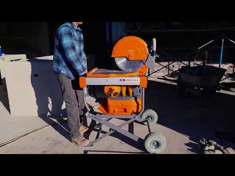 IQ Power Tools Dust Control Masonry Saw - Professional Wet/Dry Cutting Concrete Saw with Dust Extraction for Brick, Block & Stone - Perfect for Construction Sites & DIY Projects