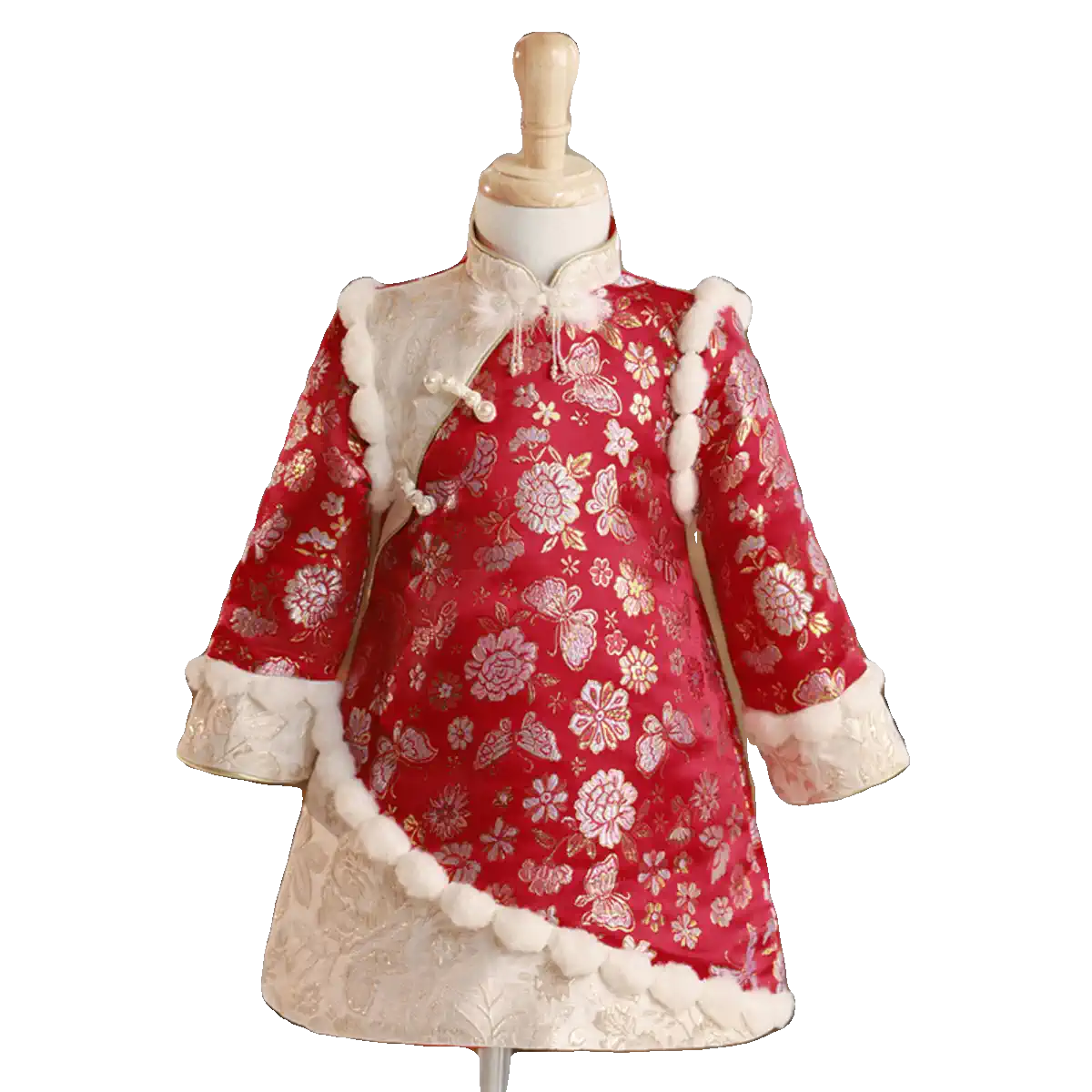 Embroidered Winter Christmas Dress for Women - Elegant Holiday Party Gown for Xmas & New Year Celebrations - Perfect for Family Gatherings, Office Parties & Festive Events