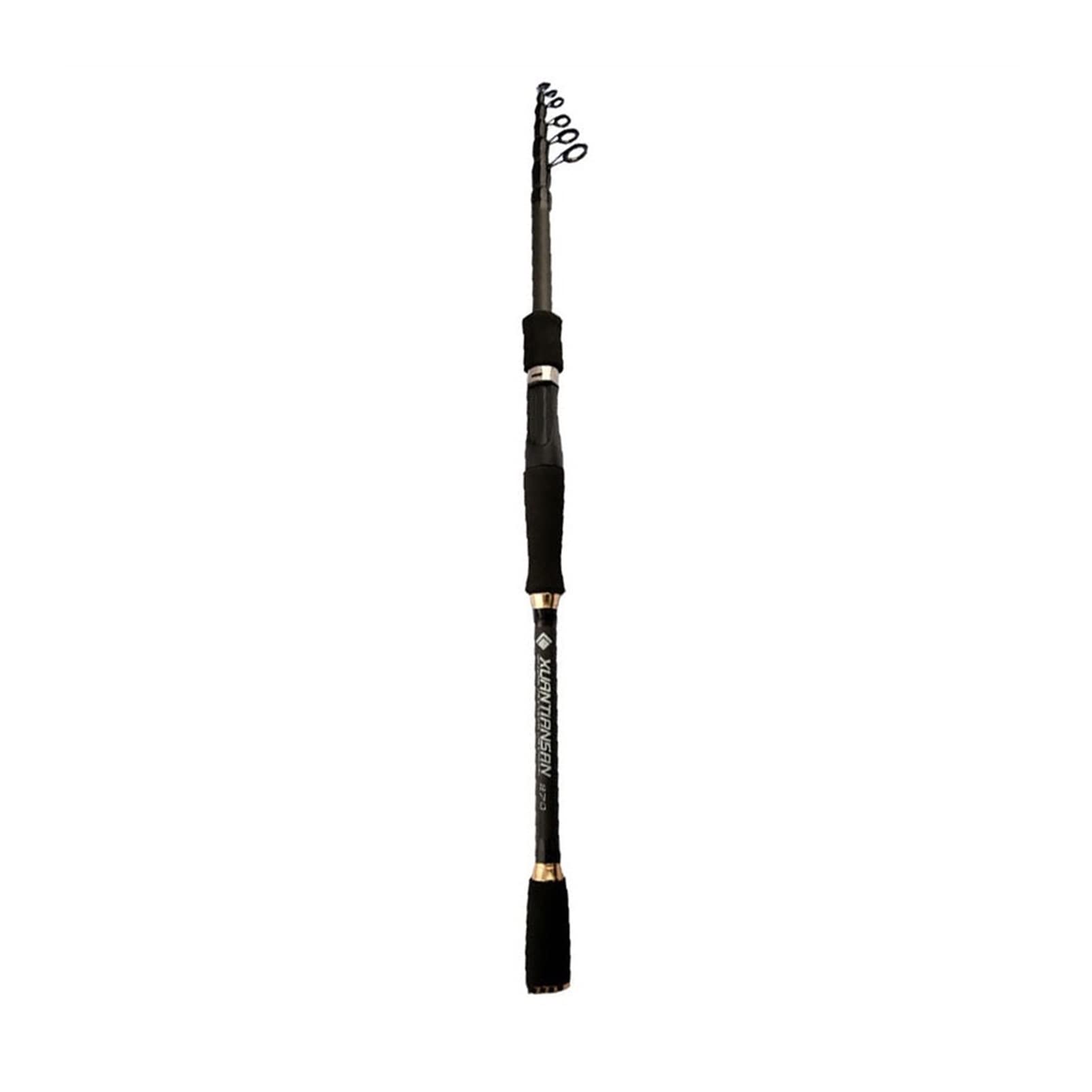 Premium Carbon Fiber Telescopic Fishing Rod 1.8m-3.0m Medium Power - Portable Spinning & Casting Rod for Freshwater, Saltwater, Surf Fishing - Ideal for Travel, Camping & Beach Fishing Adventures