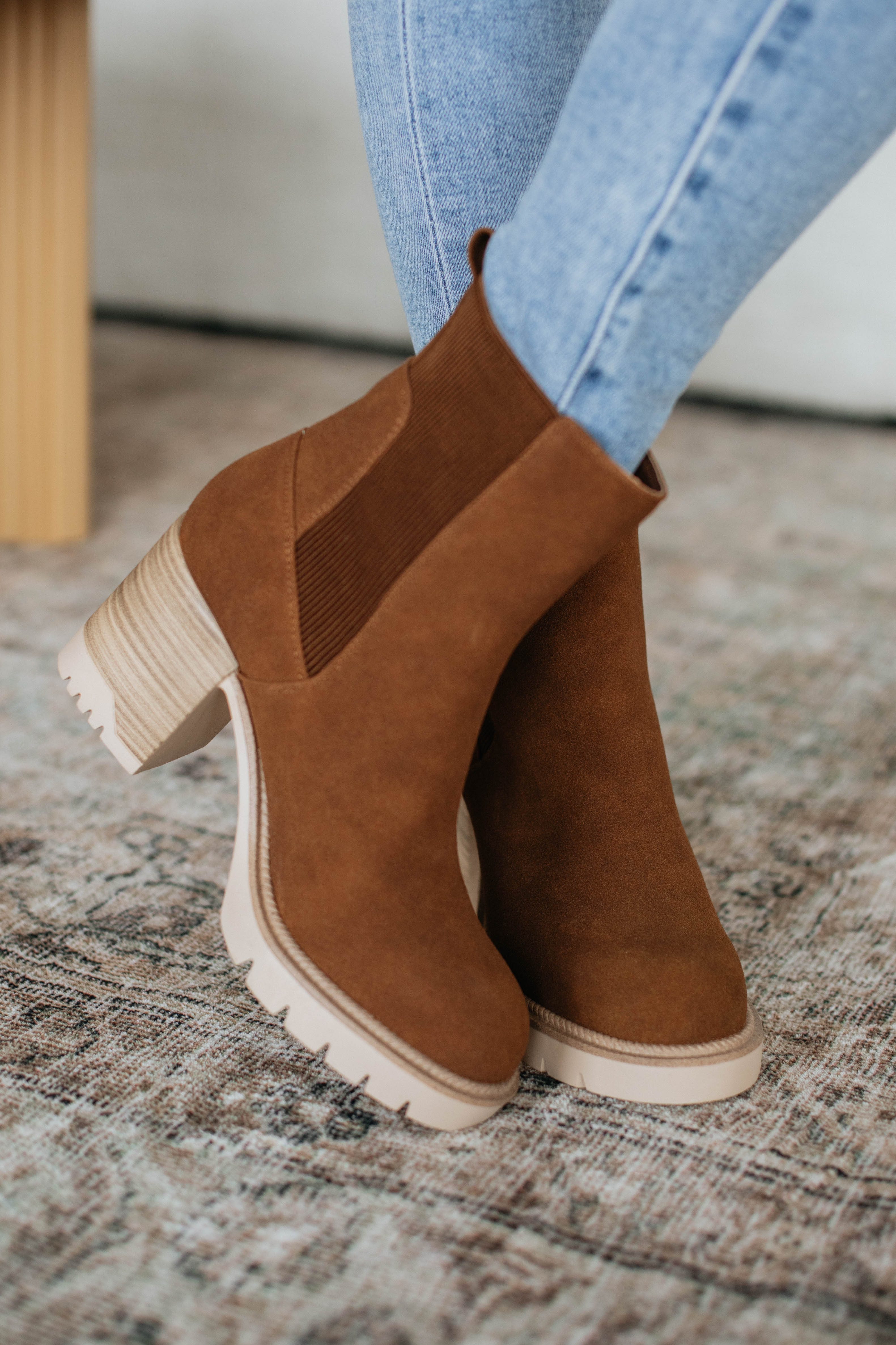 Anywhere With You Boots in Cognac - Stylish & Comfortable Ankle Boots for Women | Perfect for Fall, Winter & Everyday Wear