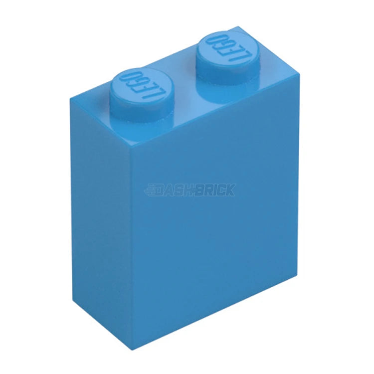 LEGO Brick 1x2x2 with Inside Stud Holder in Dark Azure (3245c) - Perfect for Building, DIY Projects & LEGO Creations - Compatible with All LEGO Sets