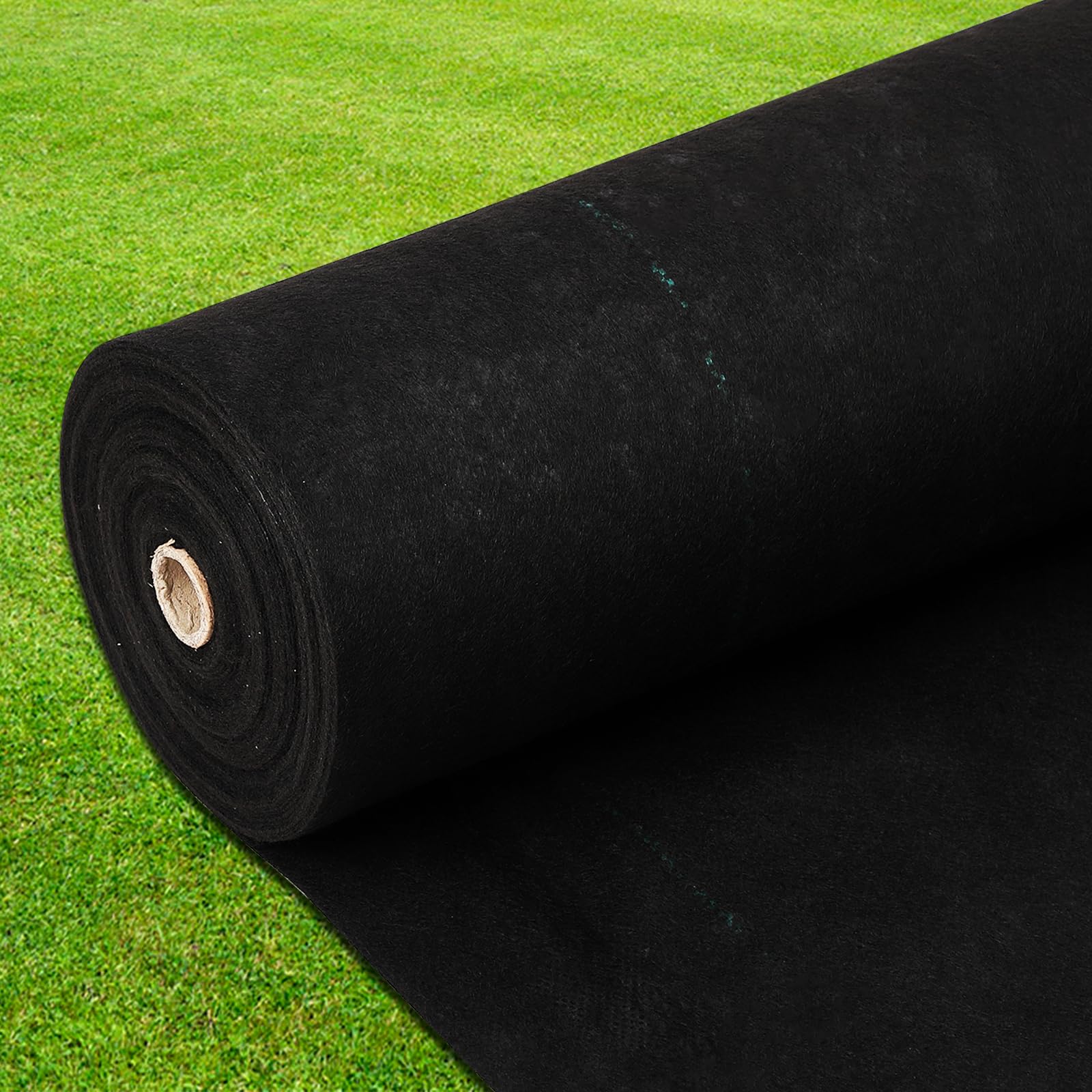 Broadfashion 5oz Woven Landscape Fabric - 5 x 300FT Double Layer Weed Barrier for Gardens | Heavy Duty Weed Control Ground Cover | Durable Gardening Mat for Beds, Landscaping & Outdoor Projects