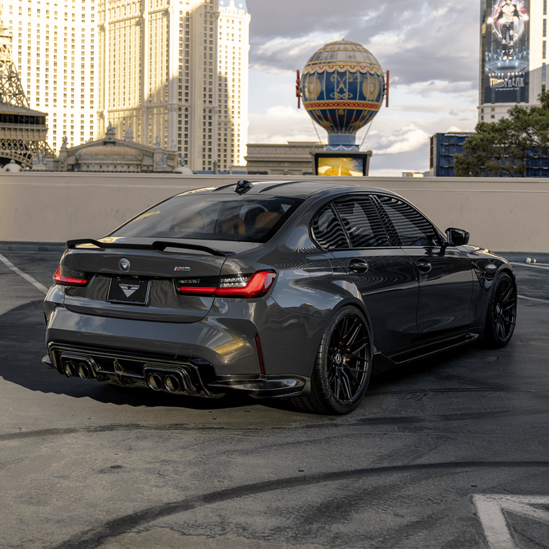 BMW G8X M3 Carbon Fiber Rear Diffuser V Style™ - High Performance Aero Upgrade for Track & Street Racing - Enhance Style & Downforce