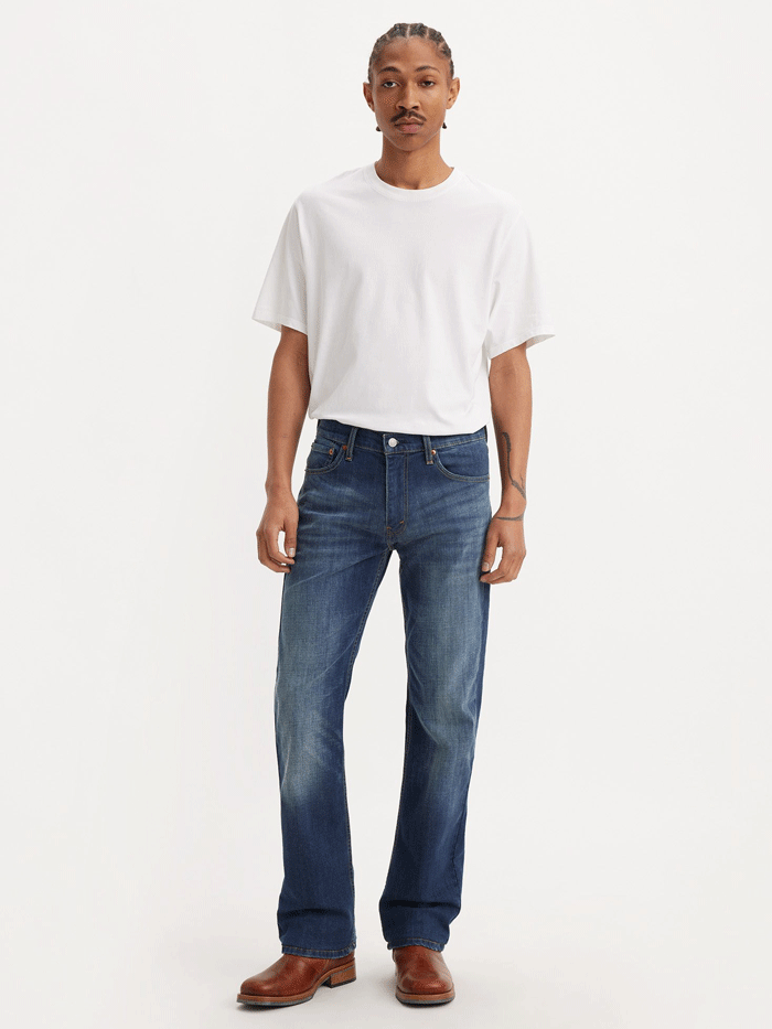 Levi's 527 Slim Boot Cut Jeans for Men | Classic Denim Pants with Wave Allusions Design | Perfect for Casual Wear, Night Out & Western Style Outfits