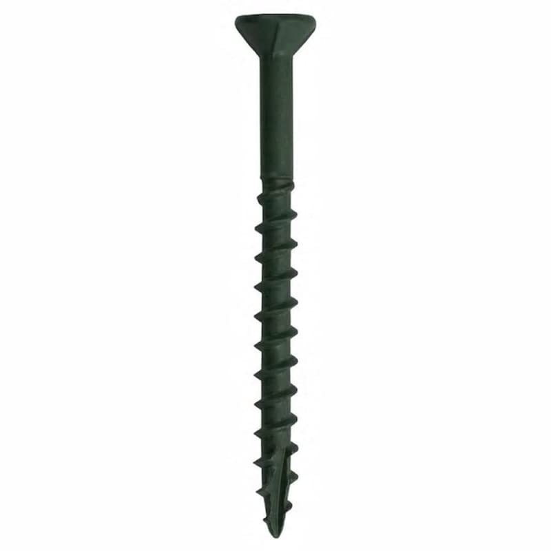 Grip-Rite PrimeGuard Plus No. 9 S X 2.5 in. Star Bugle Head Deck Screws - 25 lb (748 Pack) - Corrosion Resistant Fasteners for Outdoor Decking, Fencing & Wood Construction Projects
