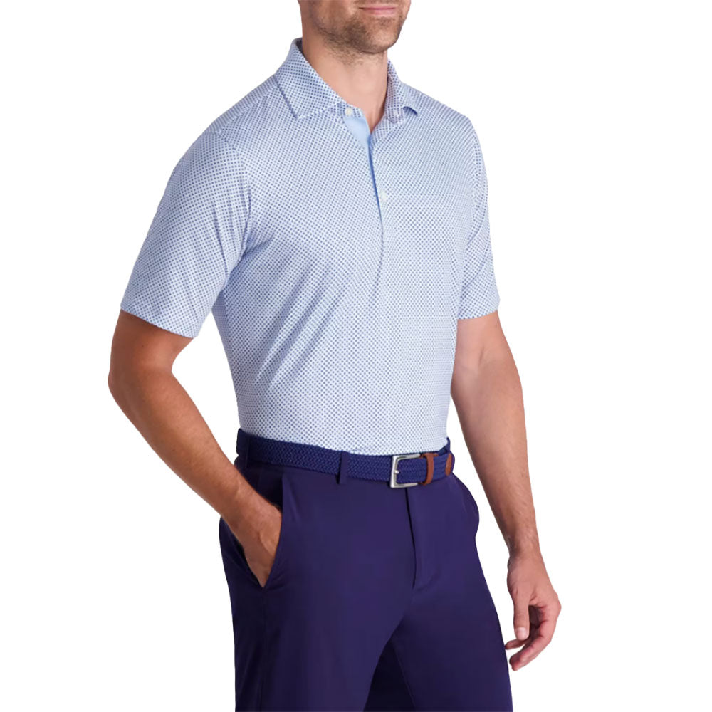 Fairway & Greene Men's Willie Print Golf Polo Shirt - Breathable & Stylish for Golf, Casual Wear & Outdoor Activities
