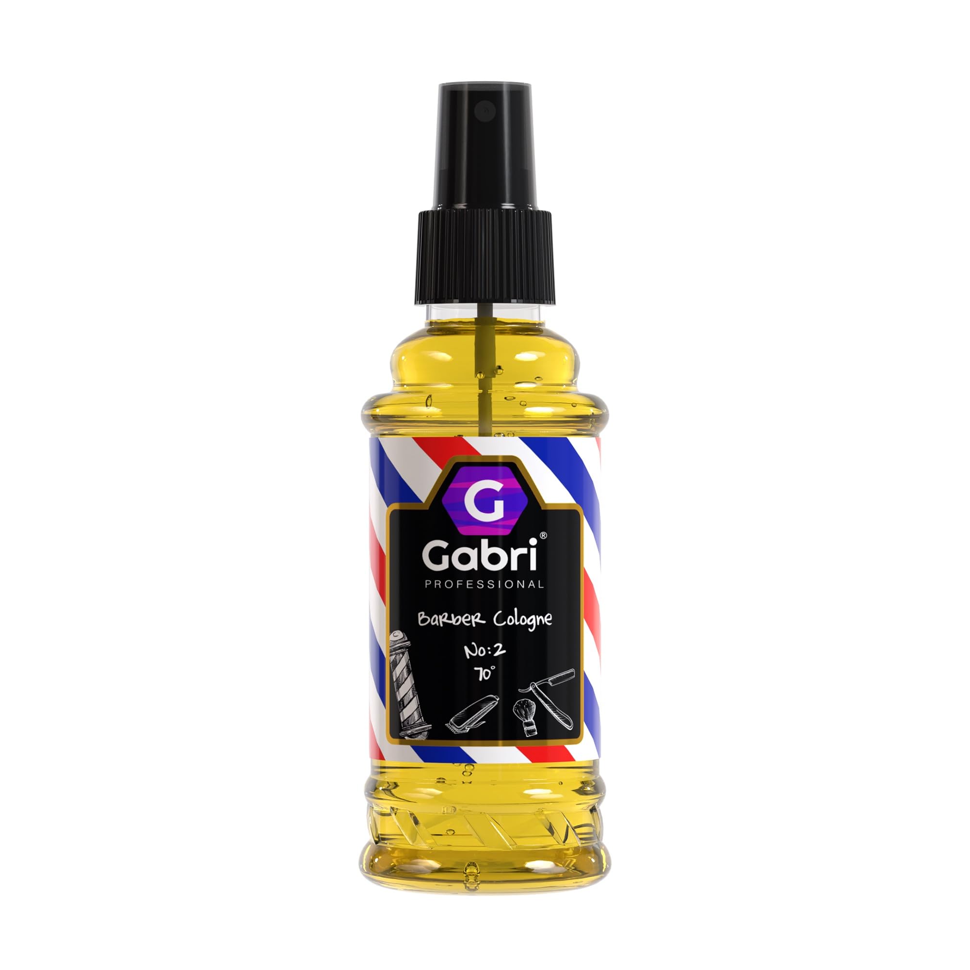 Gabri Barber Cologne for Men - Intense Aromatic Eau de Parfum Spray with Practical Pump | Turkish Barber Cologne After Shave (No.2, 150ml) - Perfect for Grooming, Date Nights & Special Occasions
