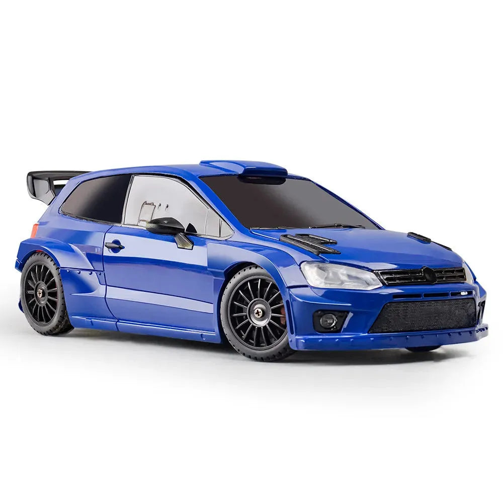 LDRC 2801 Pro RC Drift Car 1/28 Scale 4WD RTR with 7.4V Battery - Ready-to-Race Remote Control Car for POLO R Model - Full Proportional On-Road Racing Drift Vehicle for Adults & Kids - Perfect for Indoor Racing, Backyard Tracks & RC Car Competitions