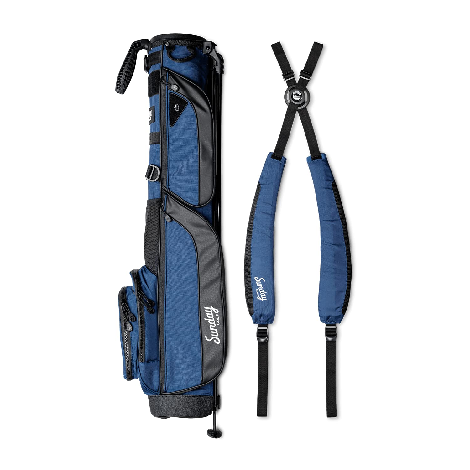 Sunday Golf Loma XL Bag - Ultra Lightweight 3.4lbs Golf Stand Bag with Adjustable Strap - Perfect for Driving Range, Par 3 & Executive Courses - Easy to Carry Pitch & Putt Golf Bag for Casual Play & Practice Sessions