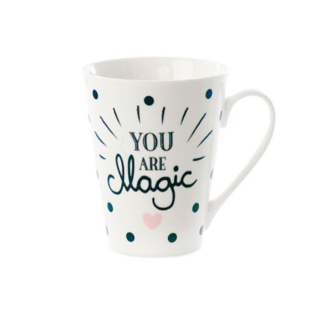 You Are Magic Coffee Mug - Insulated Ceramic Mug with Lid - Perfect for Coffee, Tea & Hot Drinks at Home or Office