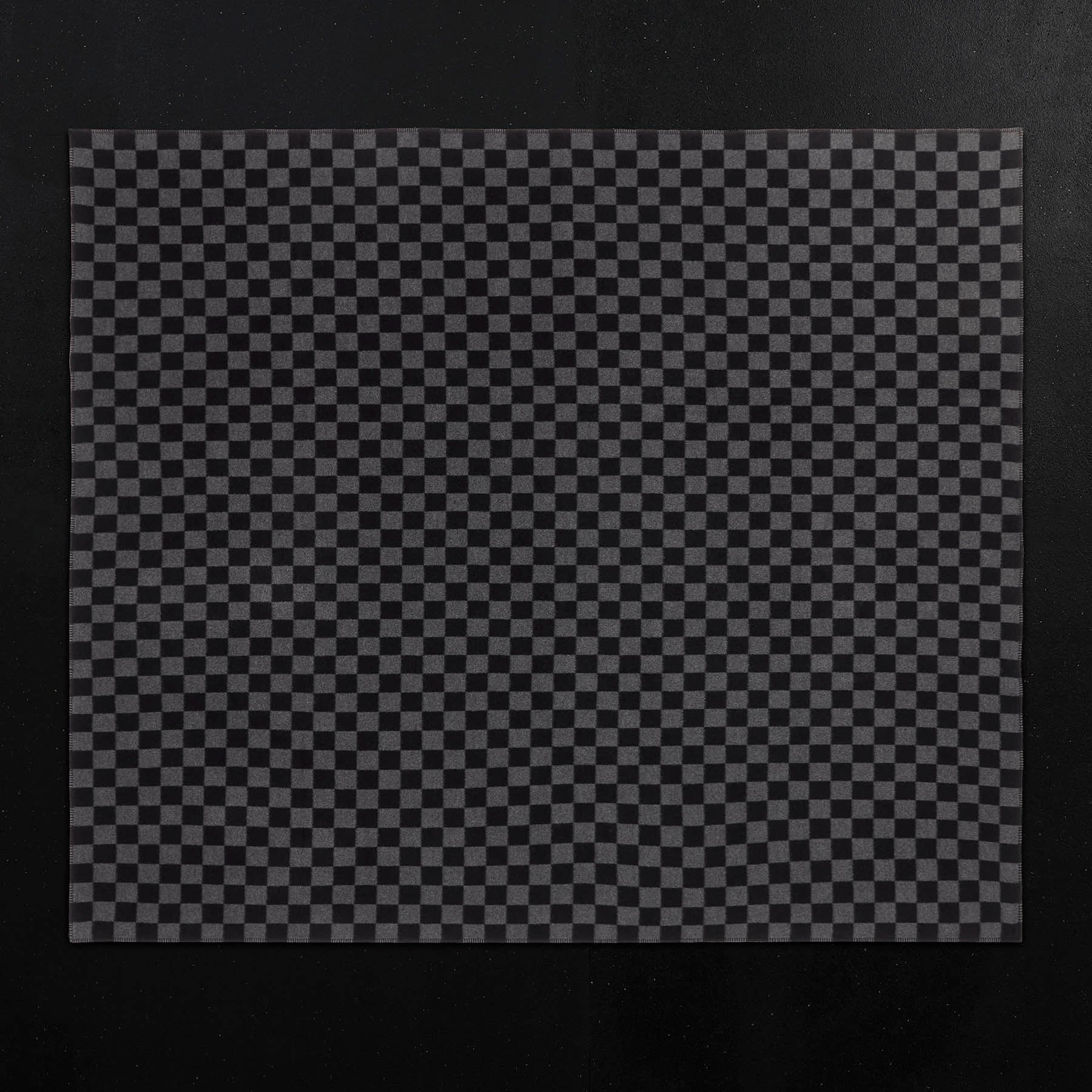 Checkerboard Cashmere Blanket - Soft Luxury Throw - Black & Grey Plaid Pattern - Perfect for Sofa, Bed & Winter Coziness