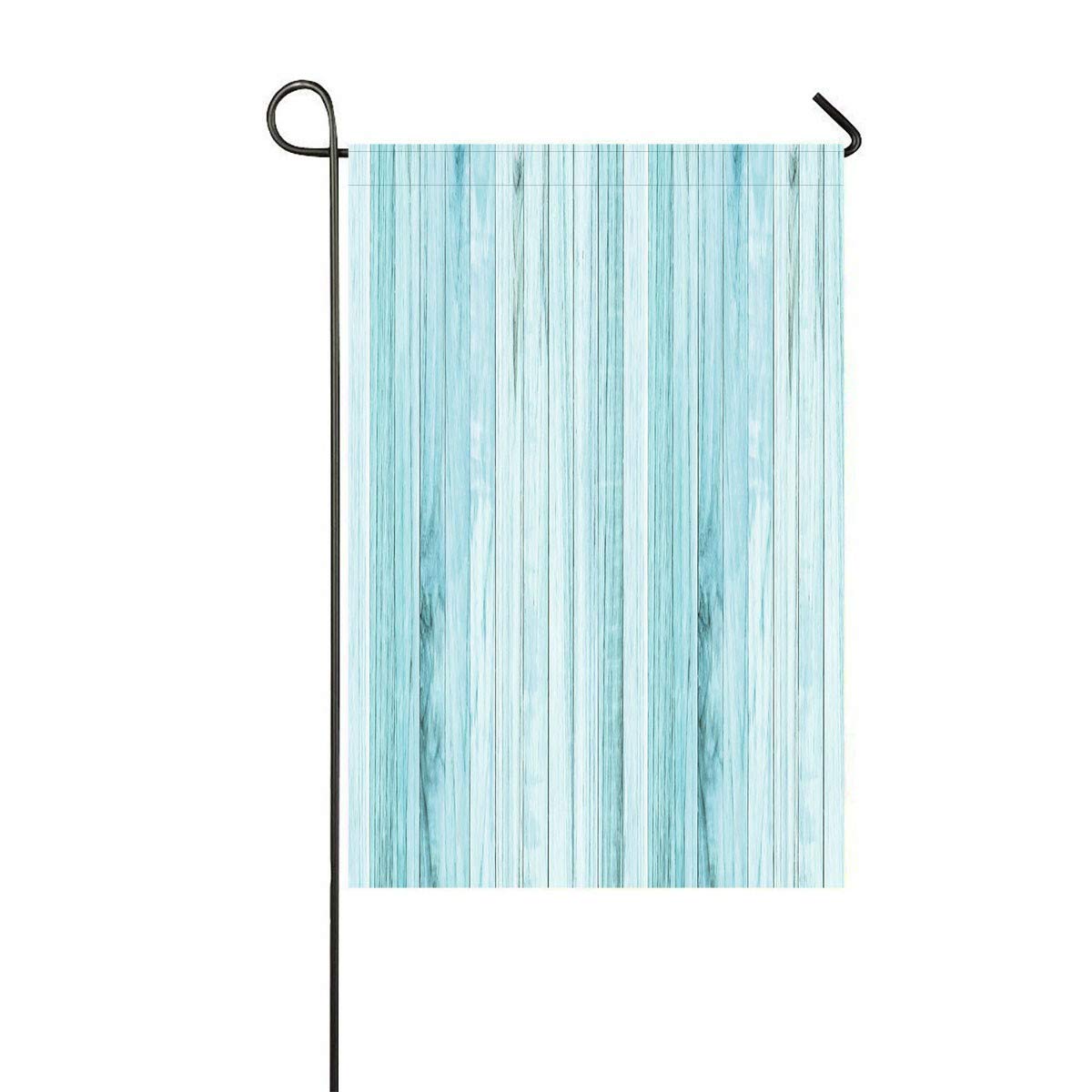Vibrant Hand-Painted Blue Wooden Garden Flag - 12x18 Inch Outdoor Decorative Flag for Home, Yard, Party & Seasonal Decor - Perfect for Spring, Summer, and Holiday Celebrations