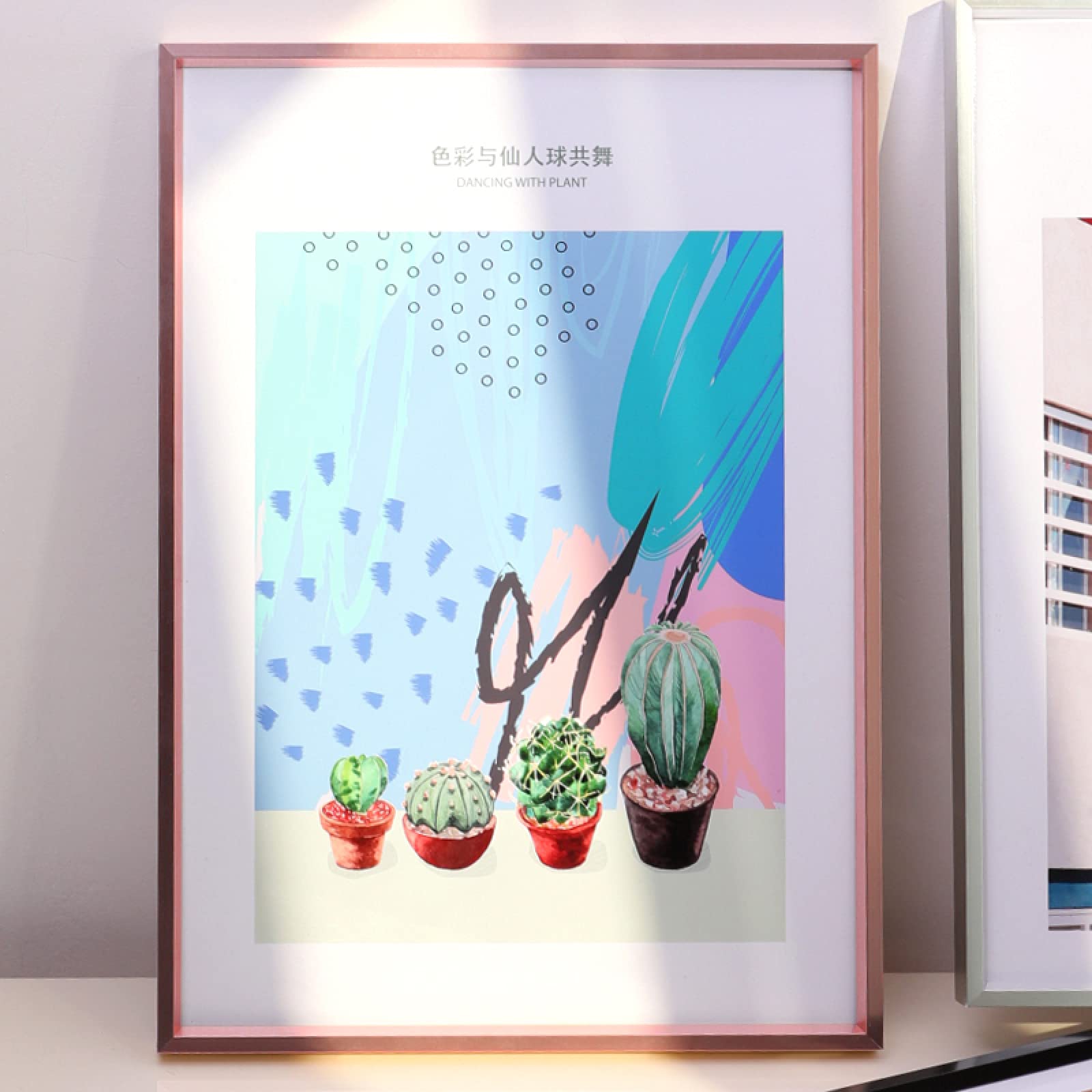 MEYYY A2 Poster Frame 42x59.4cm - Rose Gold Wall Mount Photo Frame for Certificates, Diplomas, Art Prints | Perfect for Home Office, Gallery Wall & Gift Giving