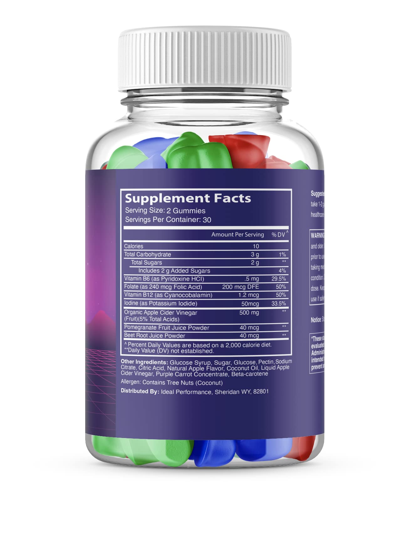 IDEAL PERFORMANCE (2 Pack) Gemini Keto Gummies - 120 Count | Low Carb Sugar Free Ketogenic Diet Supplement for Weight Loss & Energy Boost | Perfect for On-the-Go Snacking & Ketosis Support