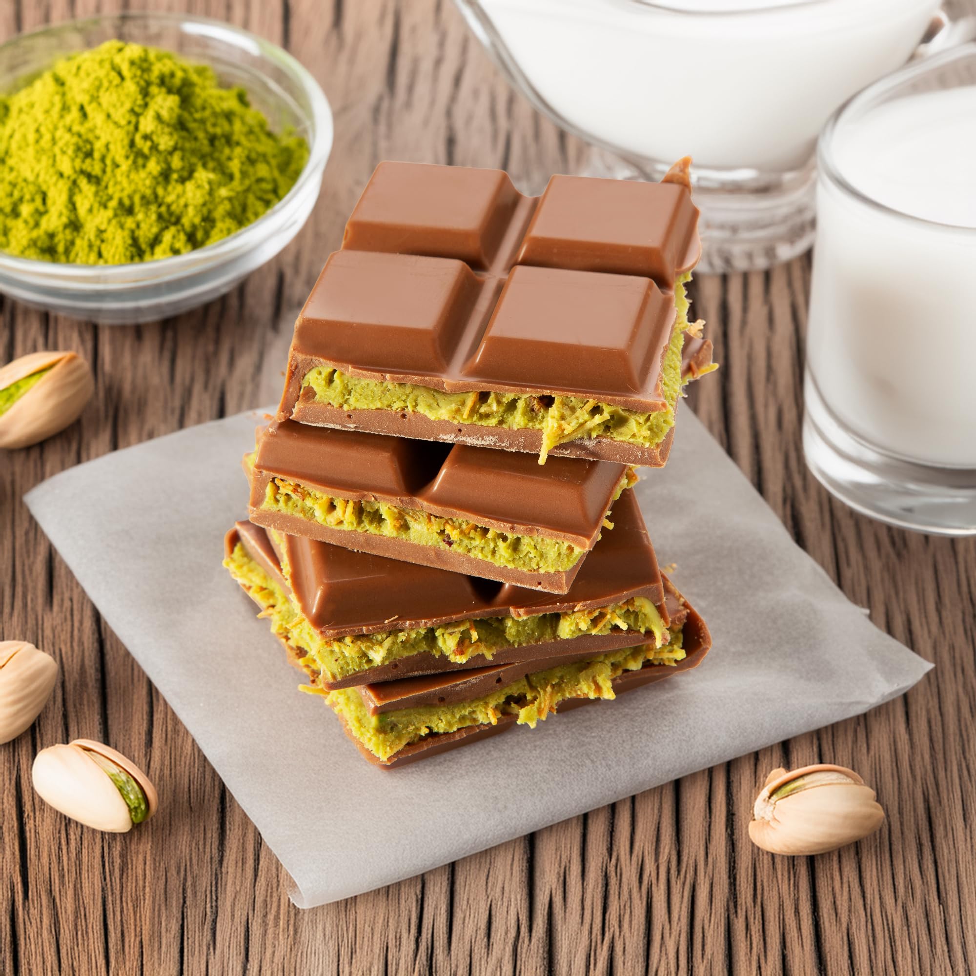 Premium Dubai Chocolate Bar - Crispy Kunafa & Pistachio Milk Chocolate - Luxury Gourmet Gift for Anniversary, Birthday, Valentine's Day - Perfect for Romantic Gifts, Corporate Events & Special Occasions