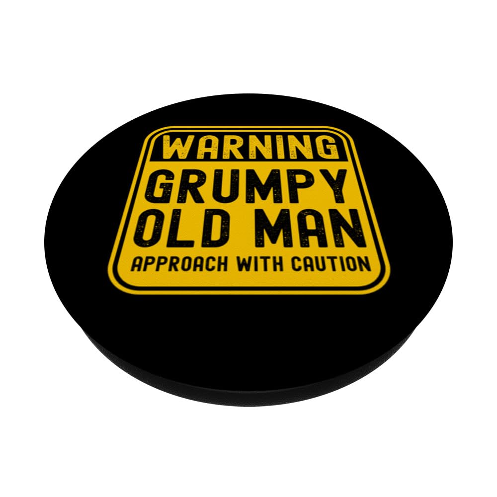 Funny Grumpy Old Man PopSockets Swappable PopGrip - Perfect for 50th & 60th Birthday Gifts, Father's Day Presents - Great for Phones, Tablets & Daily Use