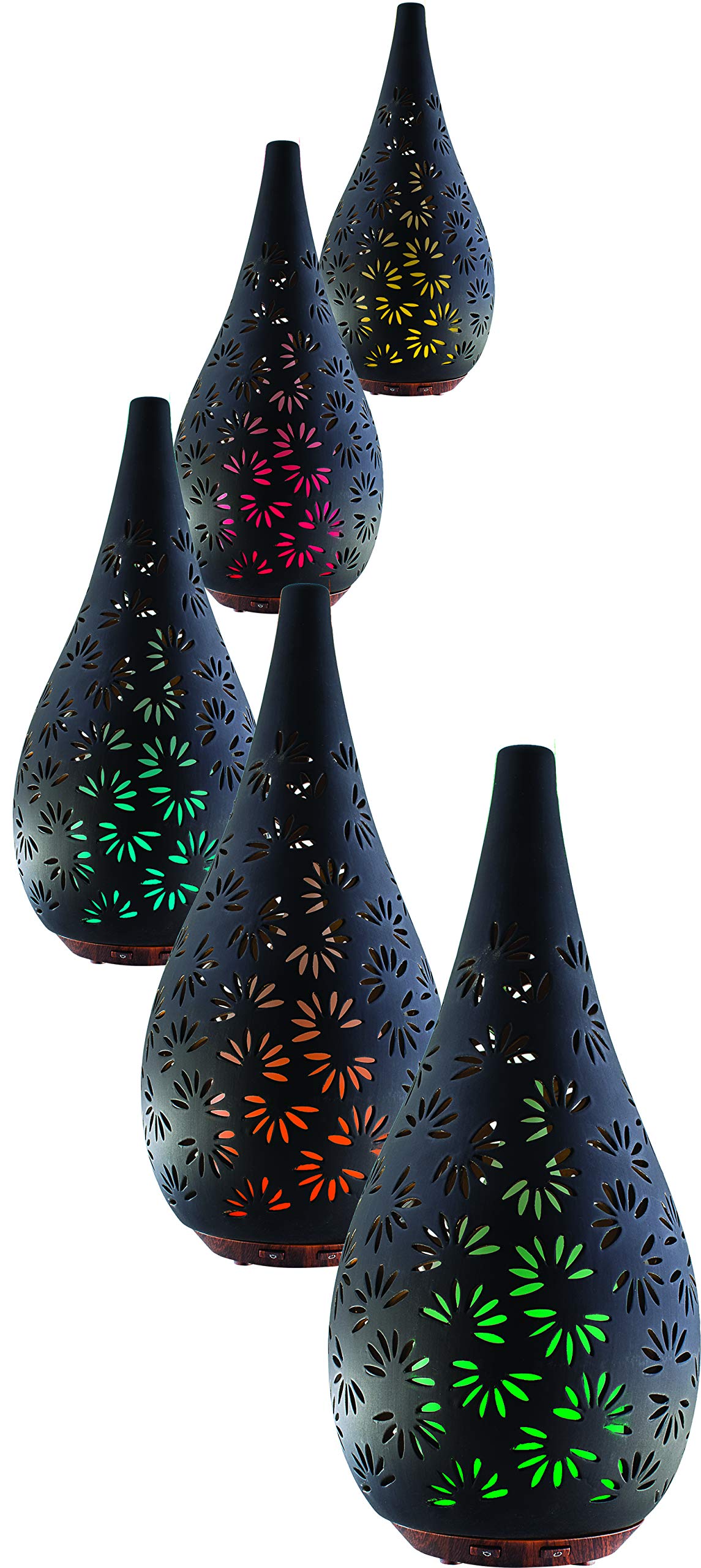 GreenAir Essential Oil Diffuser for Aromatherapy - Ultrasonic Humidifier with 7 Color LED Lights, Auto Shut-Off | Perfect for Home, Office, Yoga & Spa Relaxation