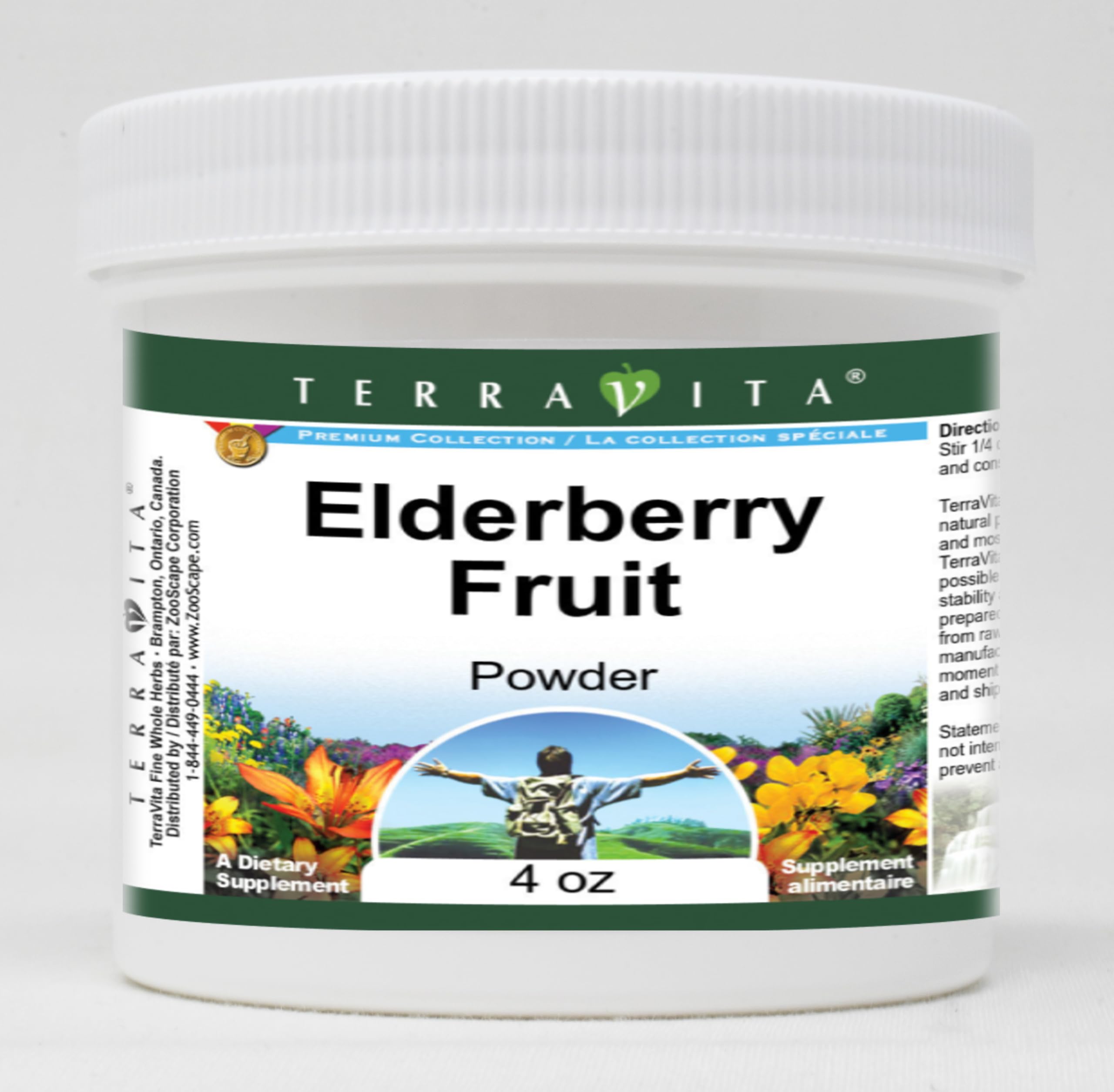 Organic Elderberry Powder 4oz (2-Pack) - Immune Support, Antioxidant Rich, Non-GMO - Perfect for Smoothies, Teas & Baking