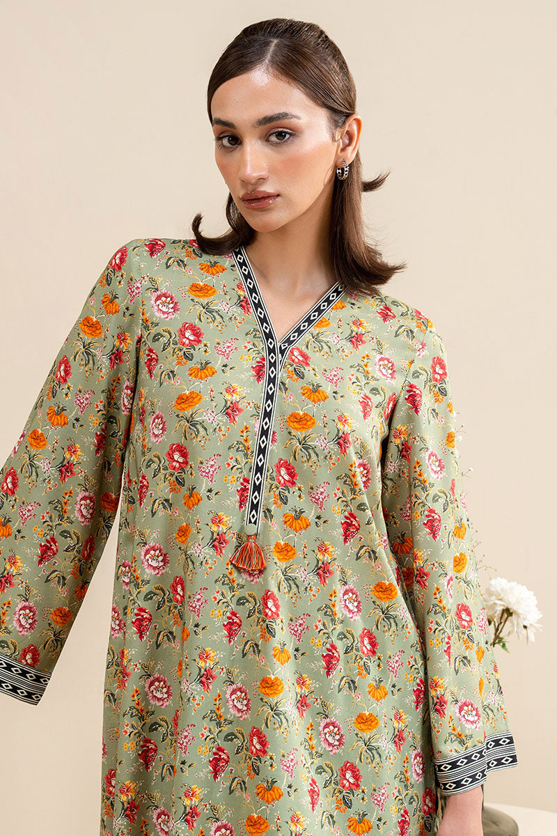 Muted Rose 2-Piece Printed Linen Suit for Women - Summer Casual Outfit & Beach Wedding Guest Dress