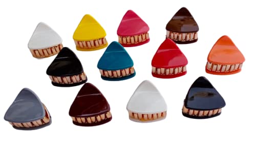 Best Plastic Hair Claw Clips for Women & Girls - 10 Pack | Strong Hold Hair Clutchers for Ponytails, Buns & Updos | Non-Slip Grip for Daily Use, Workouts & Styling