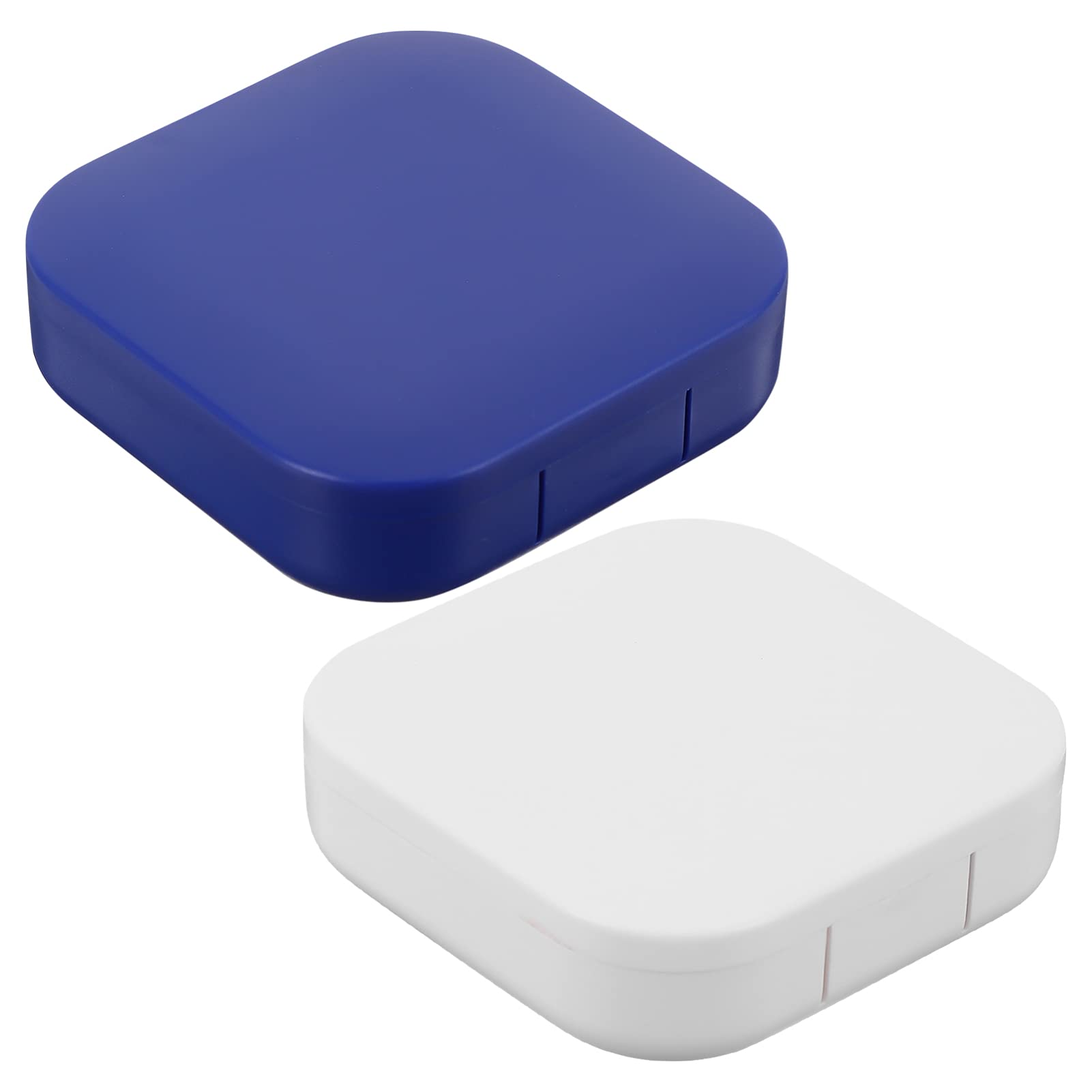 DOITOOL 4pcs Contact Lens Travel Kit - Portable Cleaner Case with Mirror & Tools for Outdoor Use