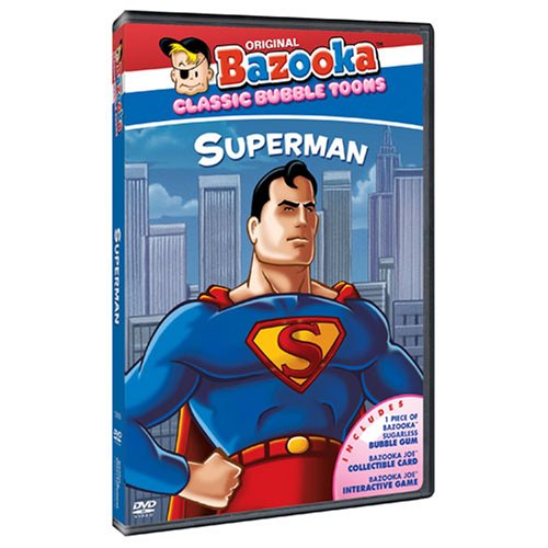 Superman Classic Cartoons by Bazooka - Vintage Comic Book Style Collectible for Kids & Adults | Perfect for Home Decor, Birthday Gifts & Pop Culture Fans