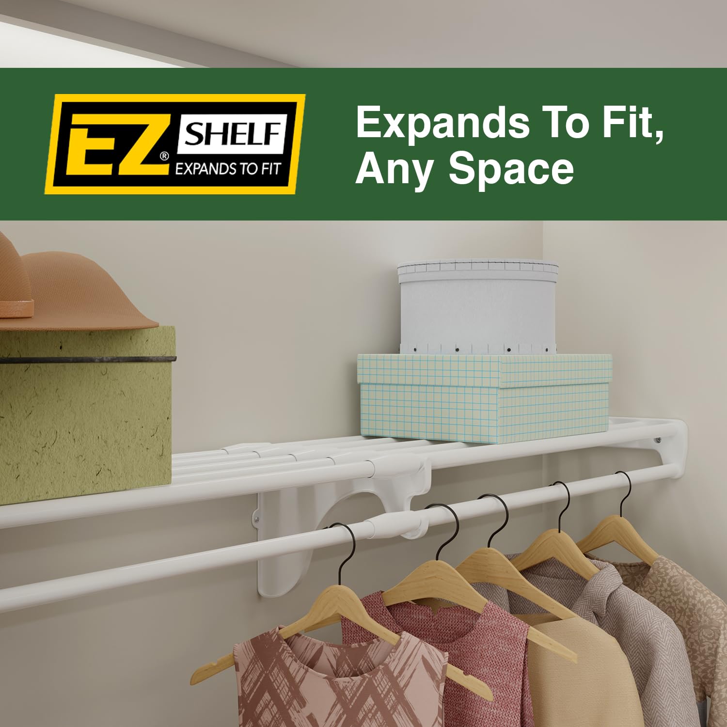 EZ Shelf Laundry Room Shelves - Adjustable 40.5