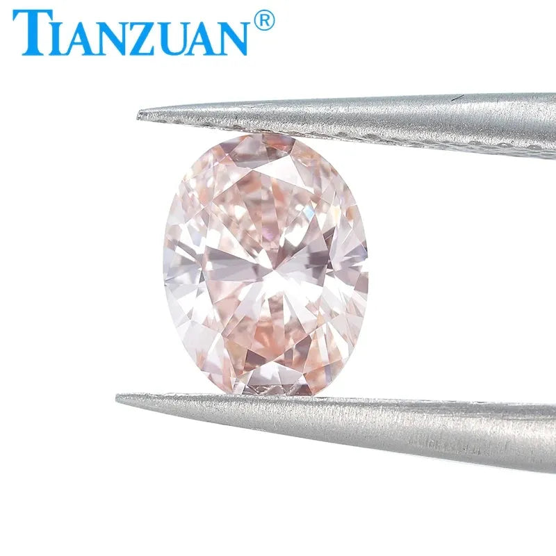 1.581CT VS2 Lab Grown Oval CVD Diamond - Fancy Intense Pink Color, 2EX Cut, GEMID Certified Loose Gemstone | Engagement Rings, Wedding Bands, Fine Jewelry Making