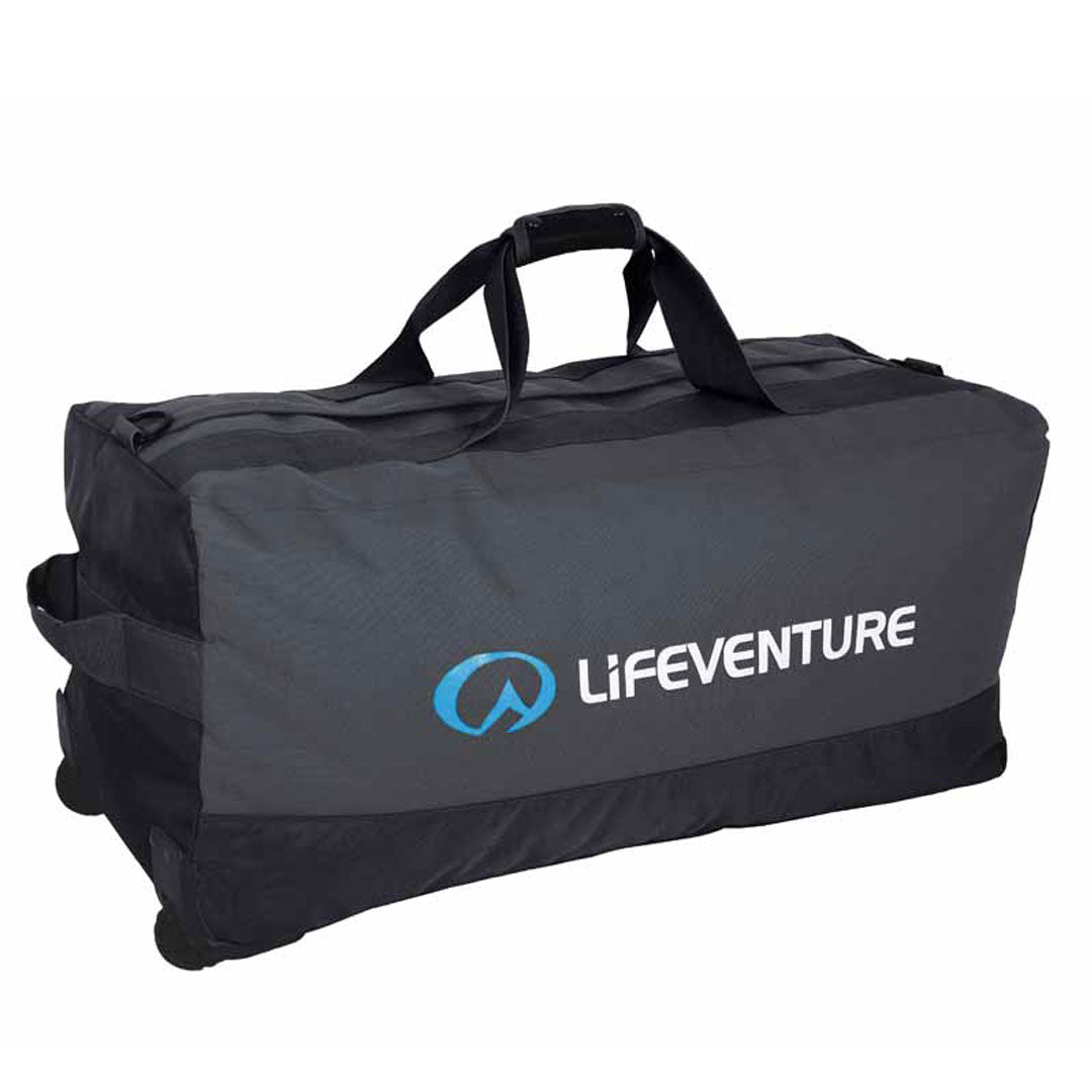 Lifeventure Expedition Wheeled Duffle Bag 120L - Large Travel Duffel with Wheels for Camping, Hiking & Airplane Carry-On | Water-Resistant Gear Bag